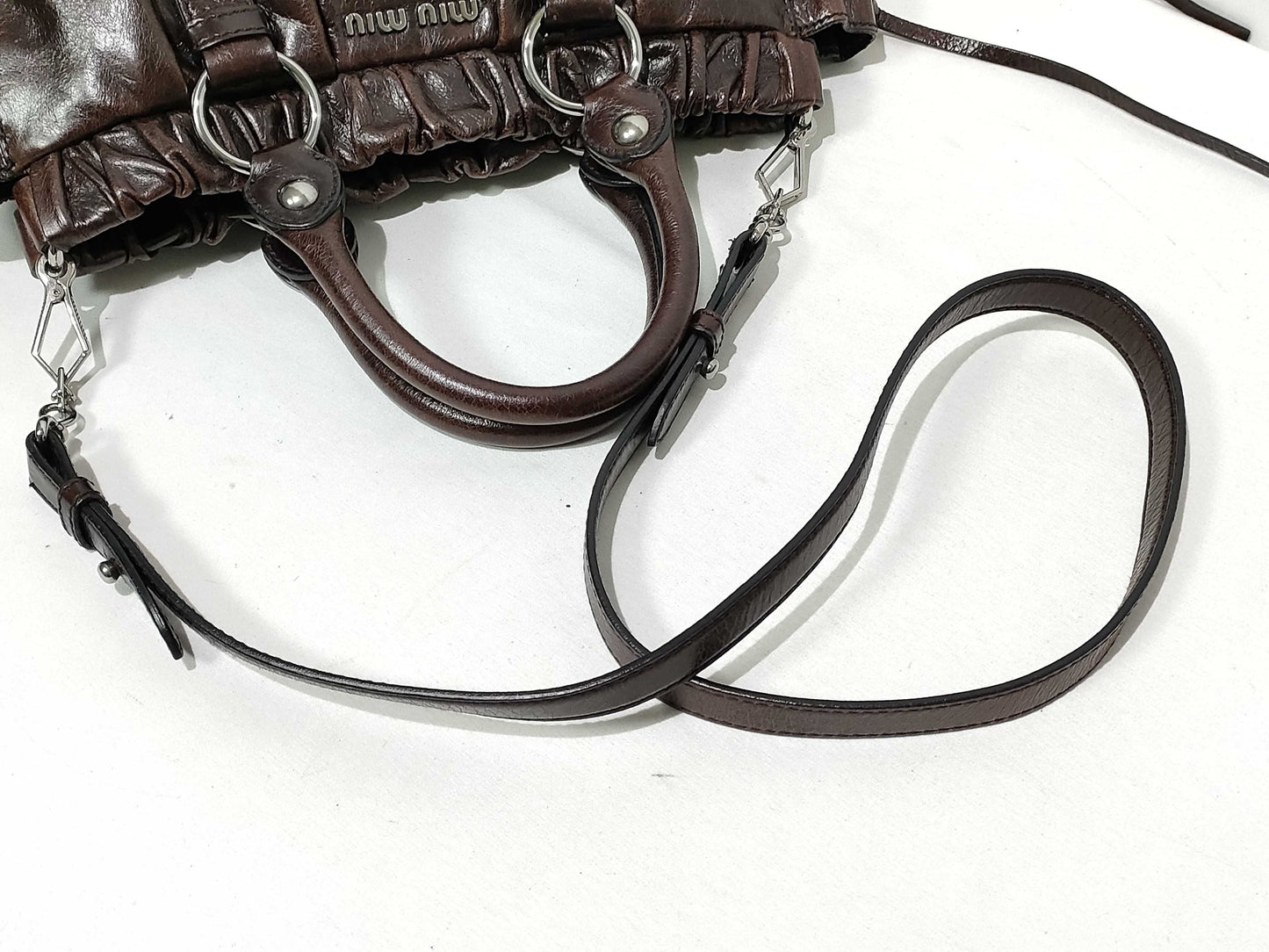 Miu Miu Miumiu Miu Vitello 2way Handbag