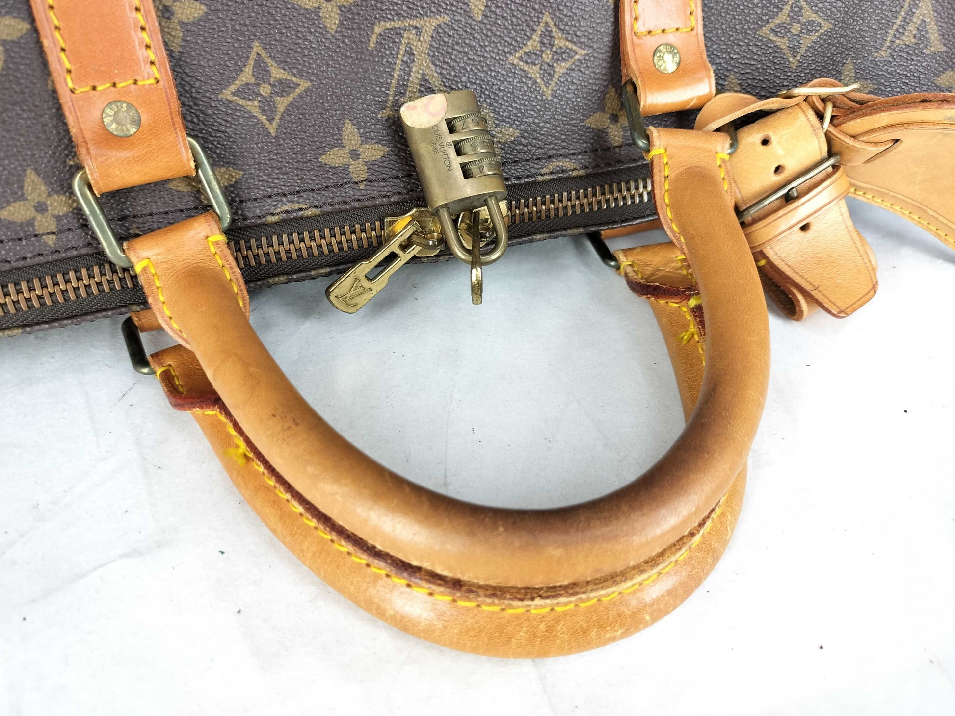 LOUIS VUITTON Monogram Louis Vuitton Boston Bag Keepall 60 Boston Bag