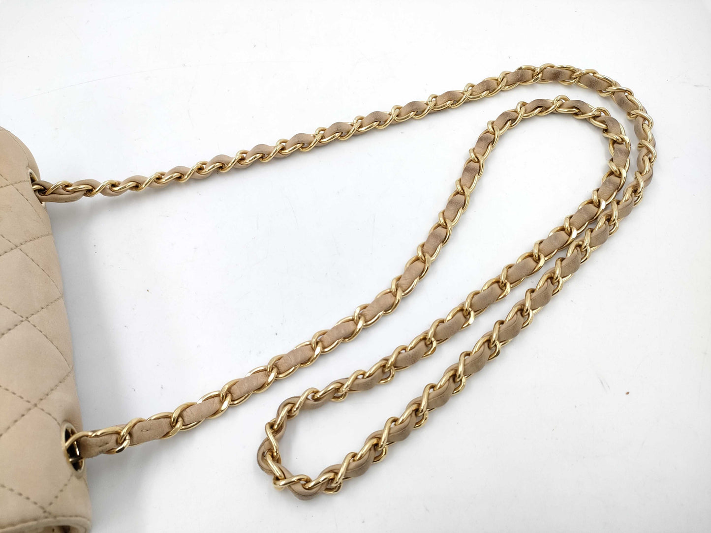 CHANEL Mini Matlassse Chain Bag Beige Gold Fittings 6th Series 6859091 Shoulder Bag