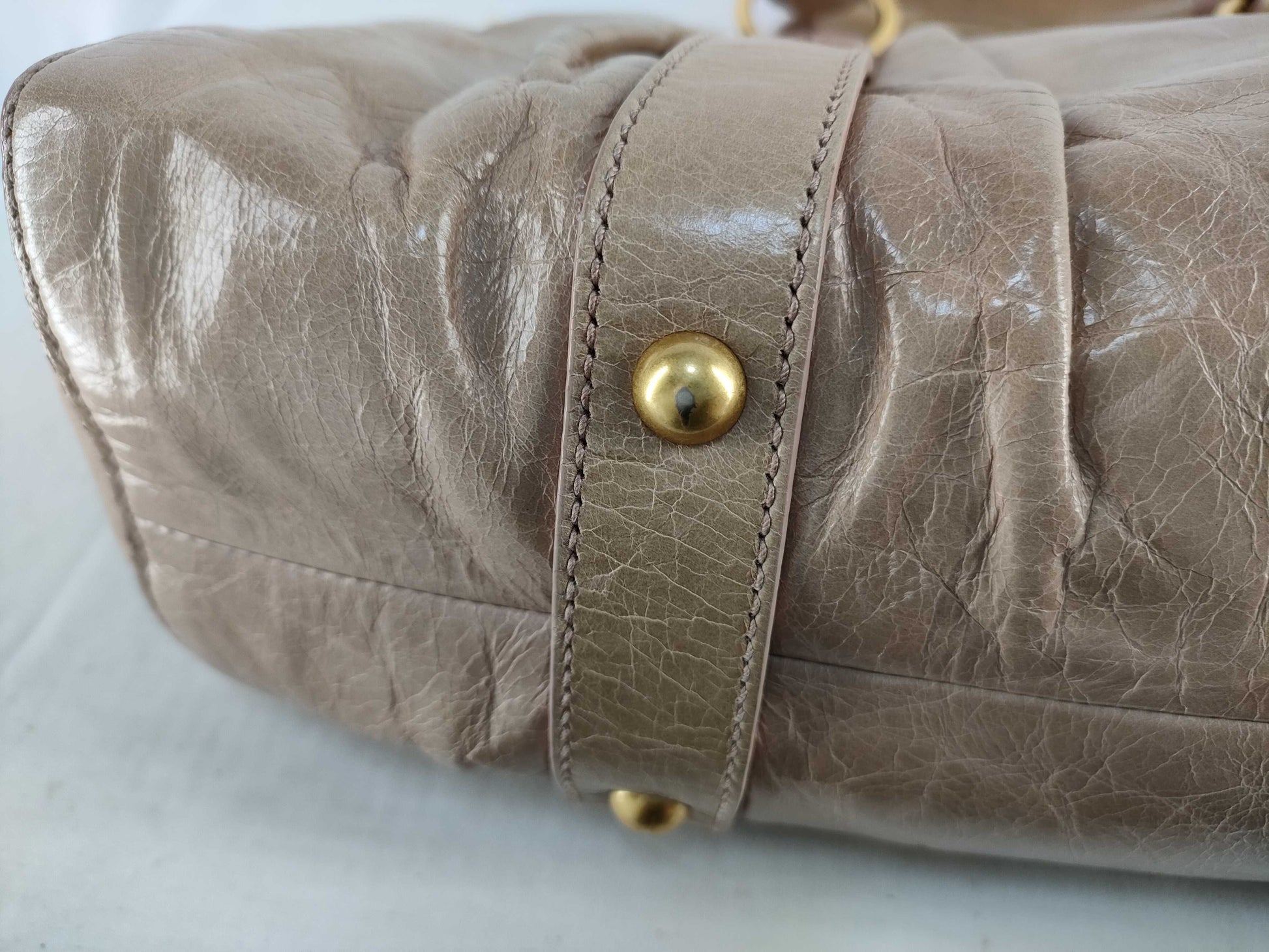 miu miu miumiu Vittero luxe 2way handbag shoulder bag gathered handbag