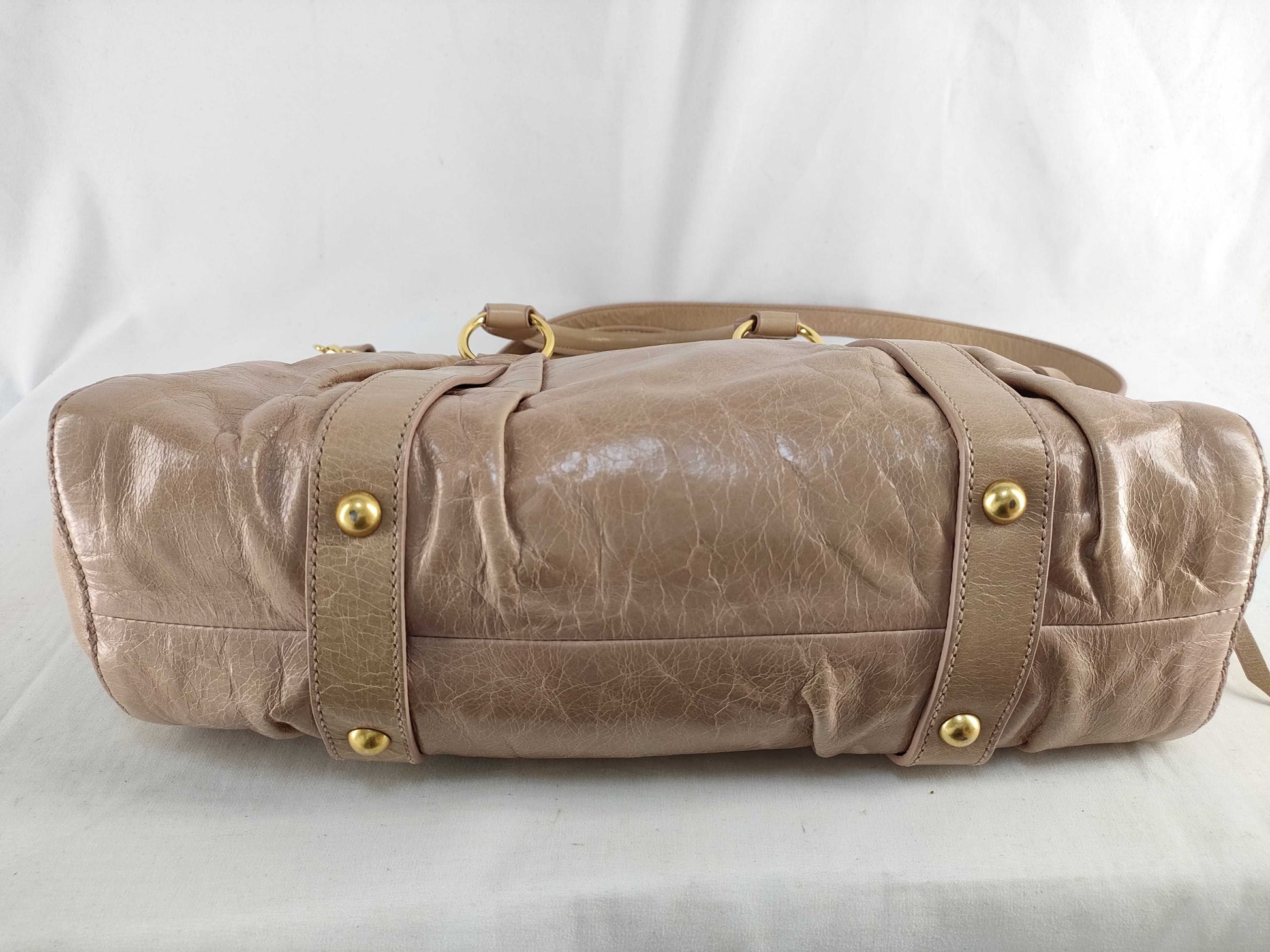 miu miu miumiu Vittero luxe 2way handbag shoulder bag gathered handbag