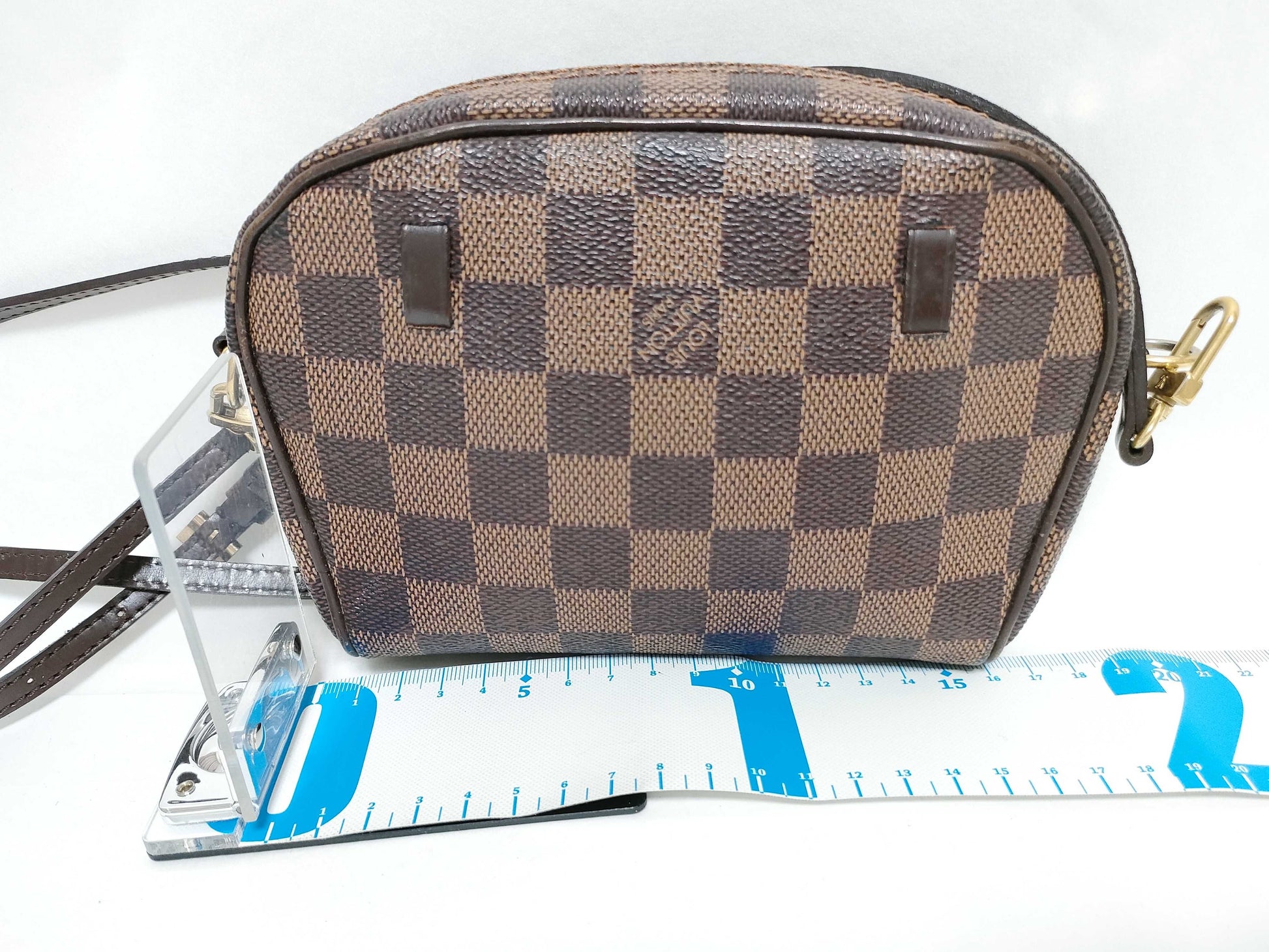 LOUIS VUITTON Damier LOUIS VUITTON N51296 Damier Pochette Ipanema Damier Ebene Shoulder Bag