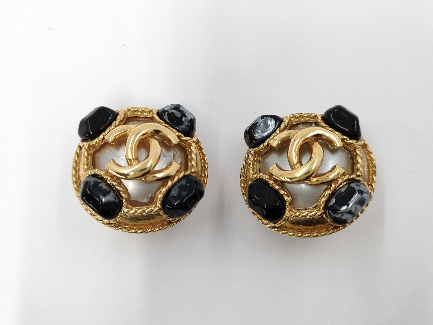 CHANEL Pearl Earrings Earrings