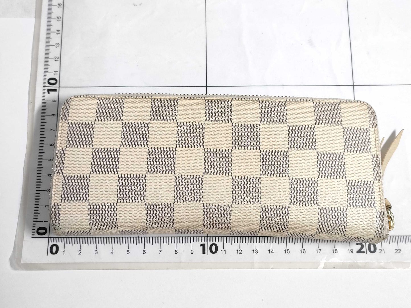 LOUIS VUITTON Damier Azur Portefeuille Clemence N61210 GI3155 Wallet