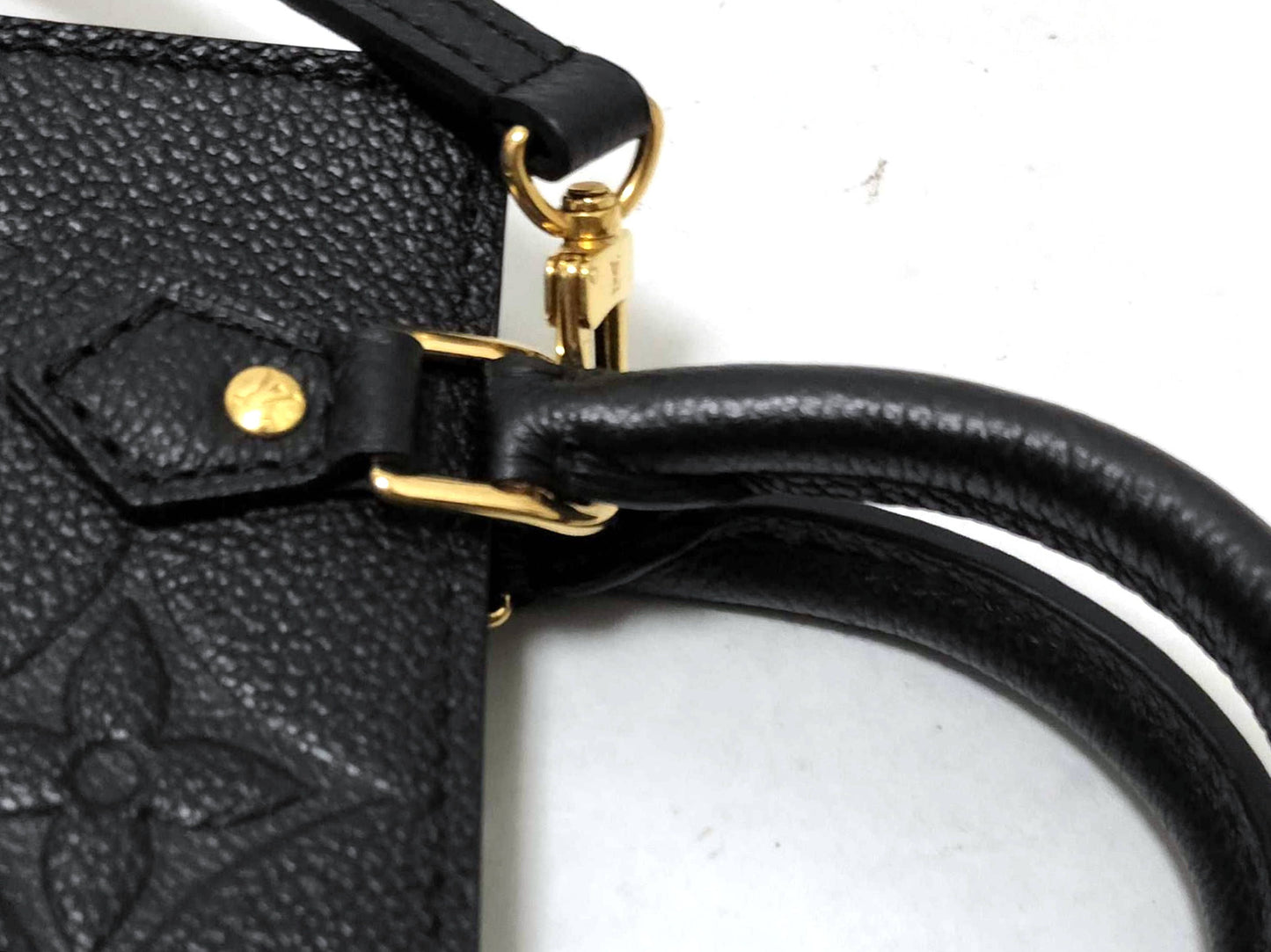 LOUIS VUITTON Monogram Empreinte Louis Vuitton M81417 Petite Sac Plat RFID Enabled Handbag