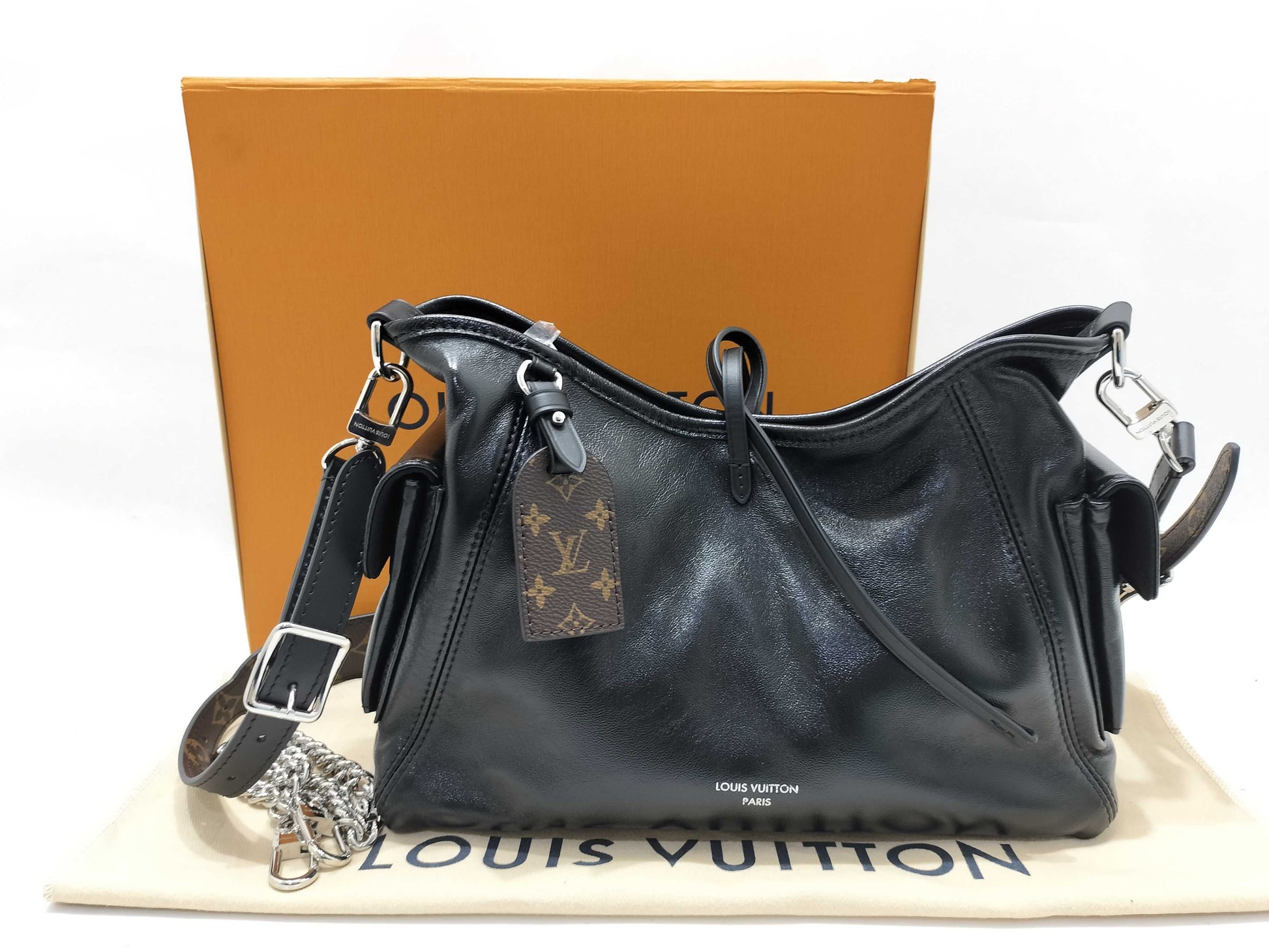 LOUIS VUITTON LOUIS VUITTON Louis Vuitton Cargo Vibrator PM 2way Chain Shoulder M24861 RFID Reactive handbag