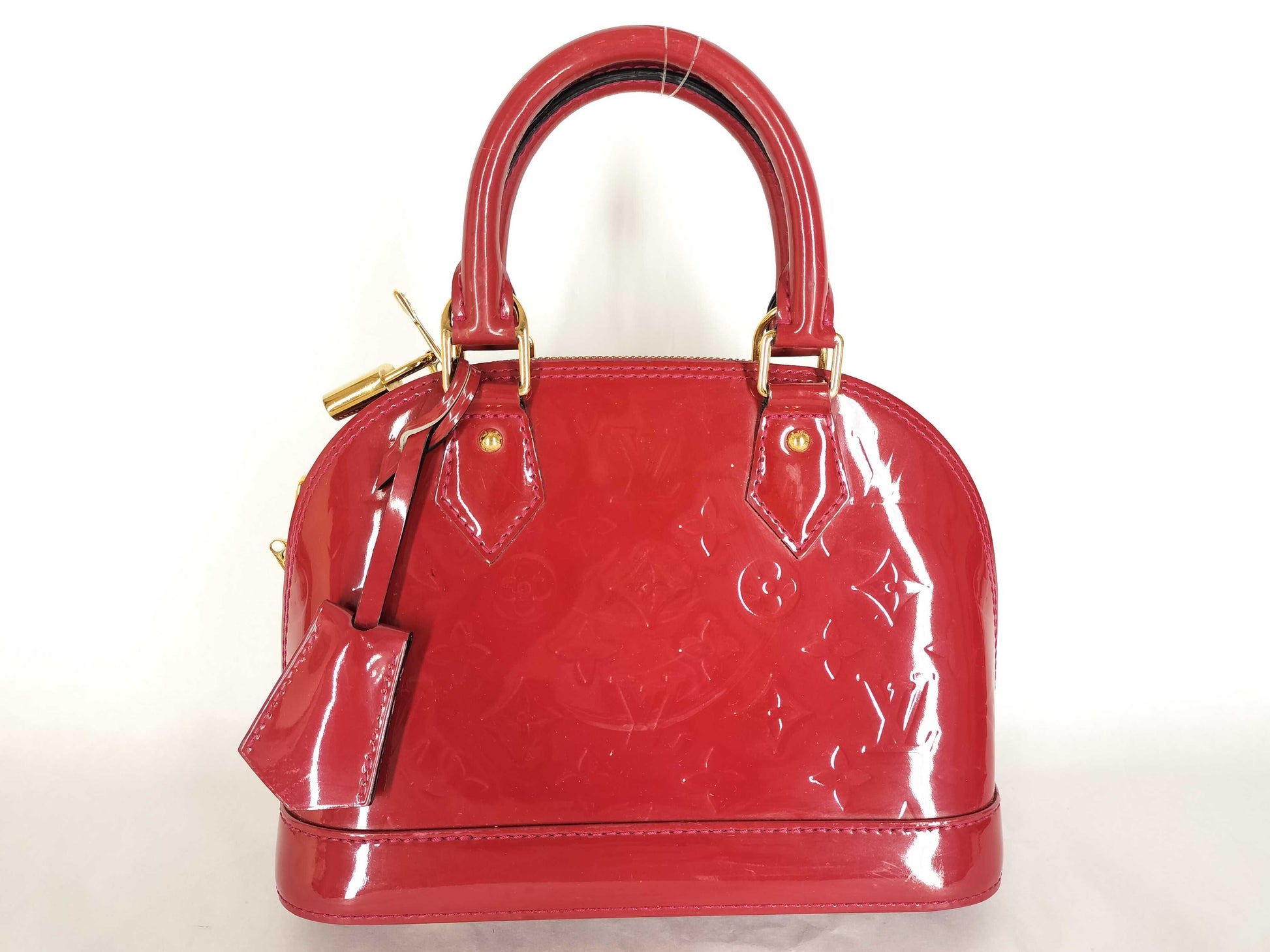 LOUIS VUITTON Vernis Louis Vuitton Enamel Alma BB Shoulder Bag