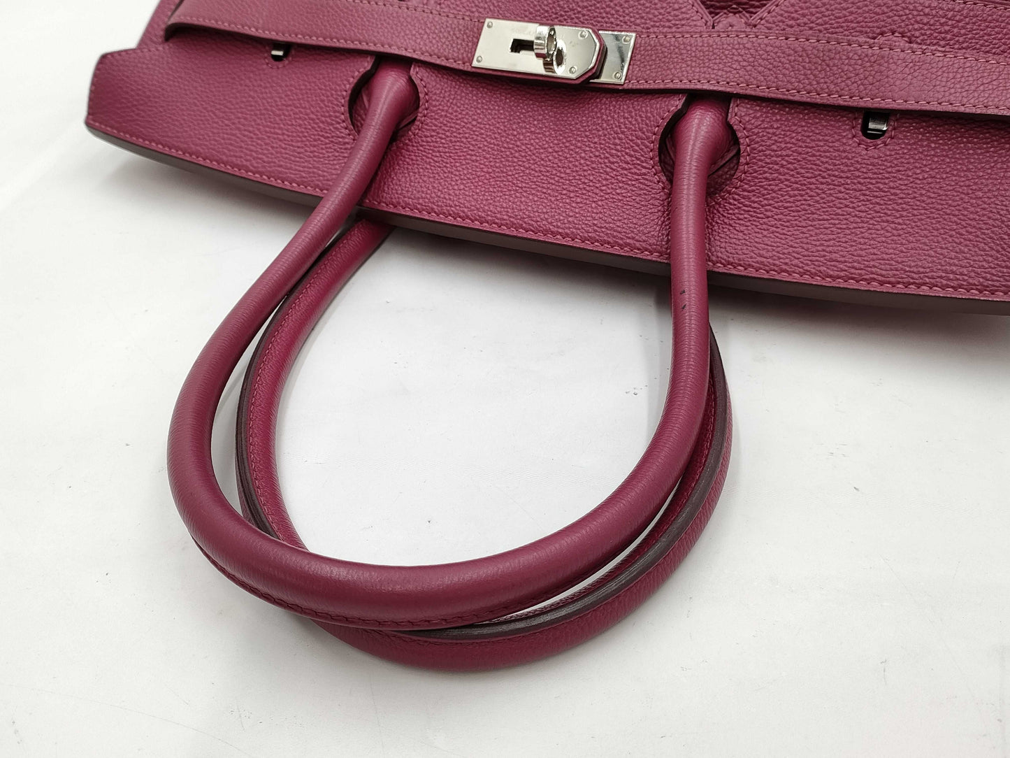 HERMES Shoulder Birkin Silver Fittings □O Engraved Tote Bag