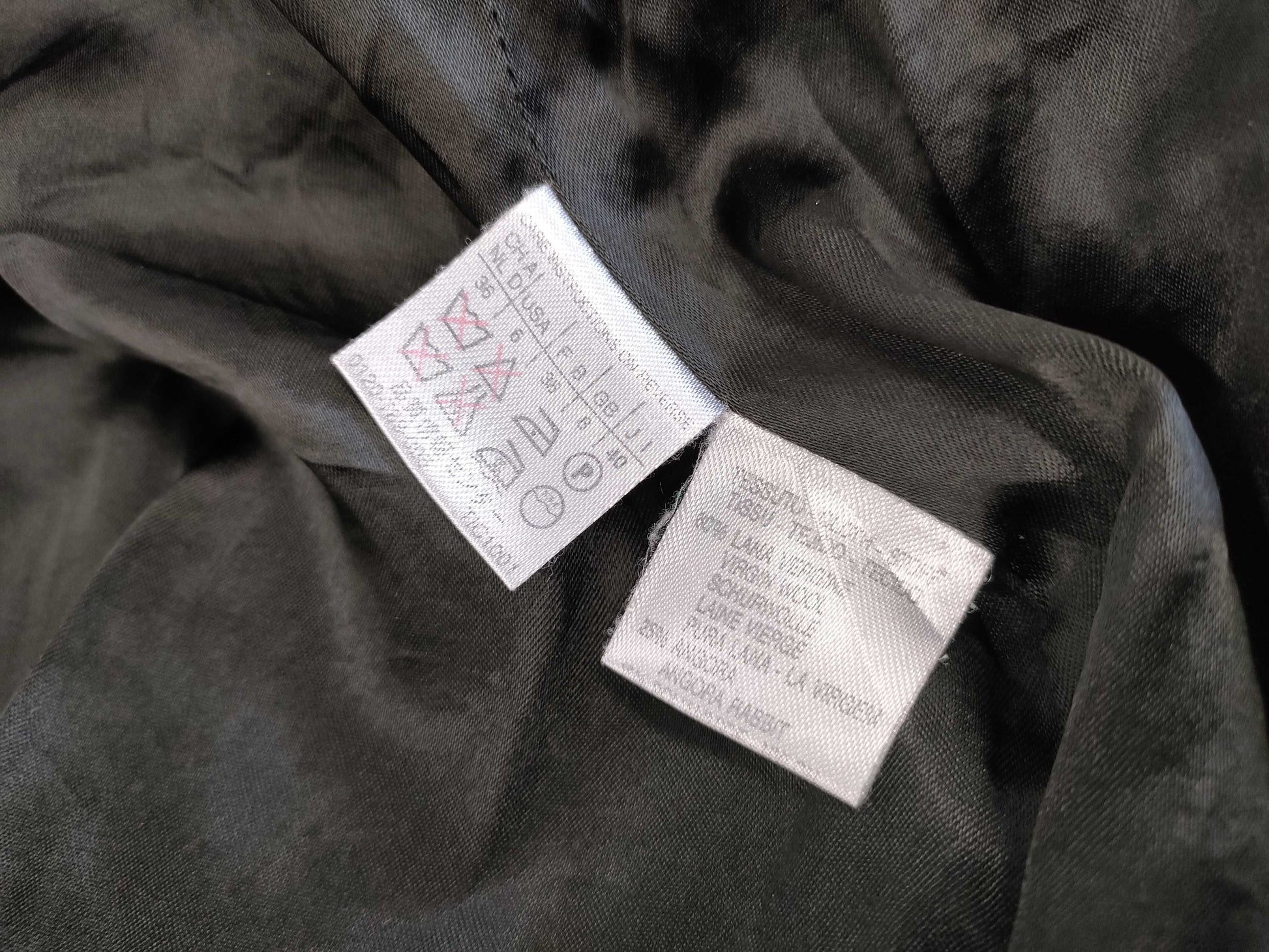 MaxMara MAX&Co. Angora Maxi Length Black Coat Size 40 Coat