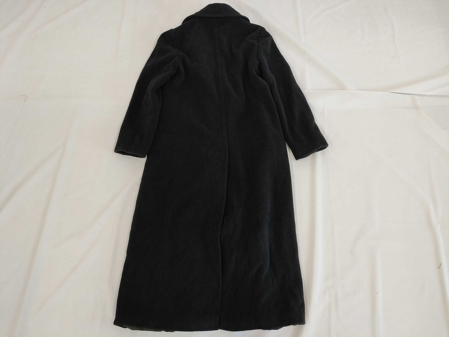MaxMara MAX&Co. Angora Maxi Length Black Coat Size 40 Coat