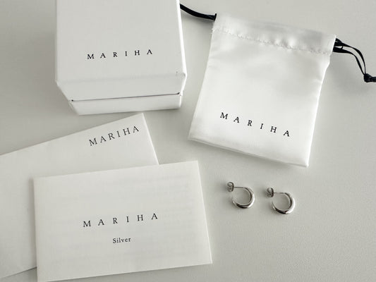 MARIHA Mystic Orbs Earrings Silver Collar Earrings