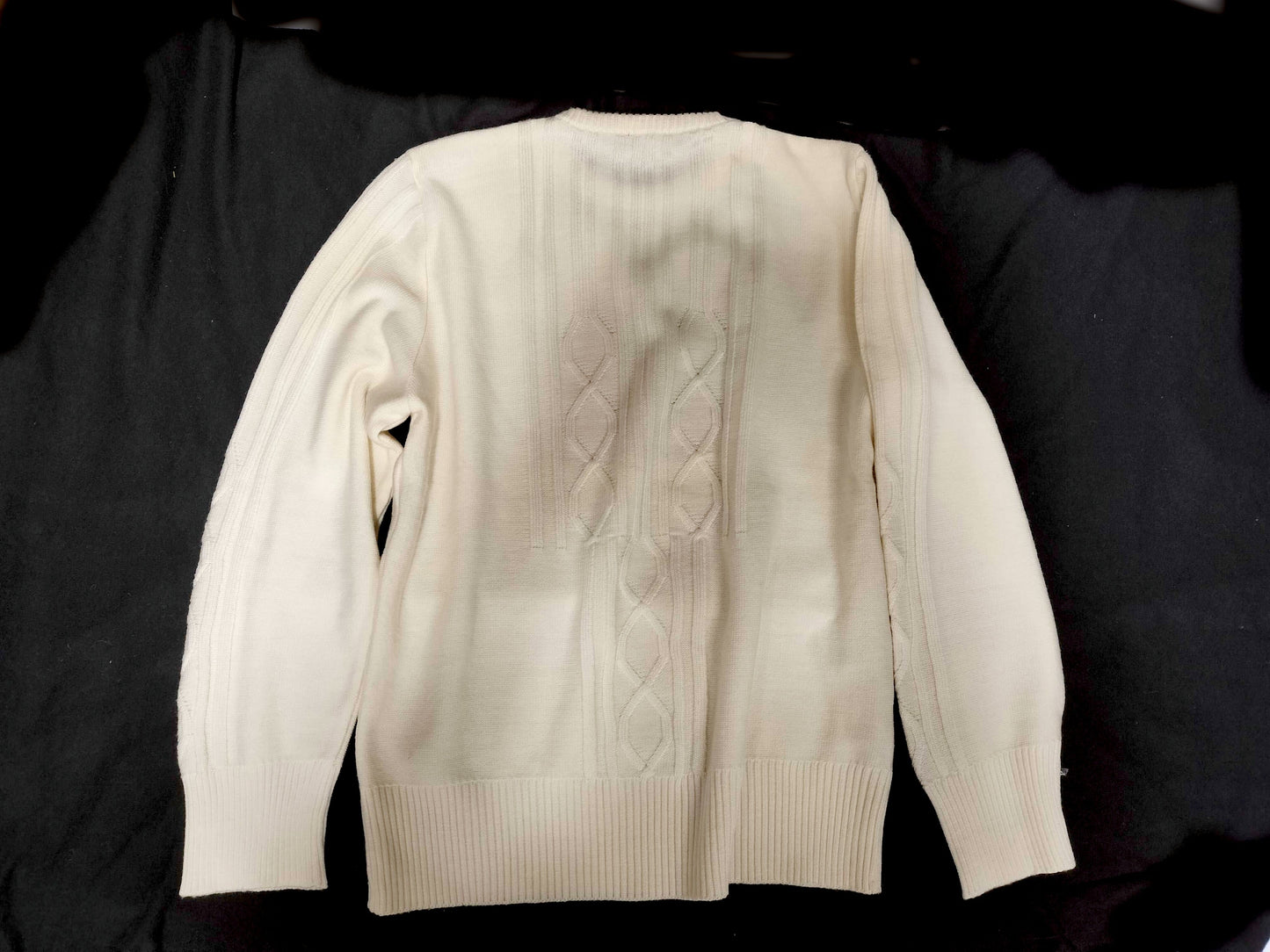 VERSACE Cable Knit Top with Medusa Embroidery