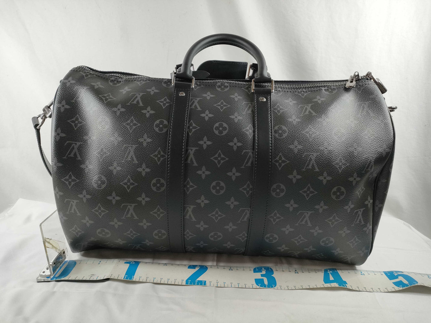 LOUIS VUITTON Louis Vuitton Keepall 45 Bandouliere Monogram Eclipse Boston Bag