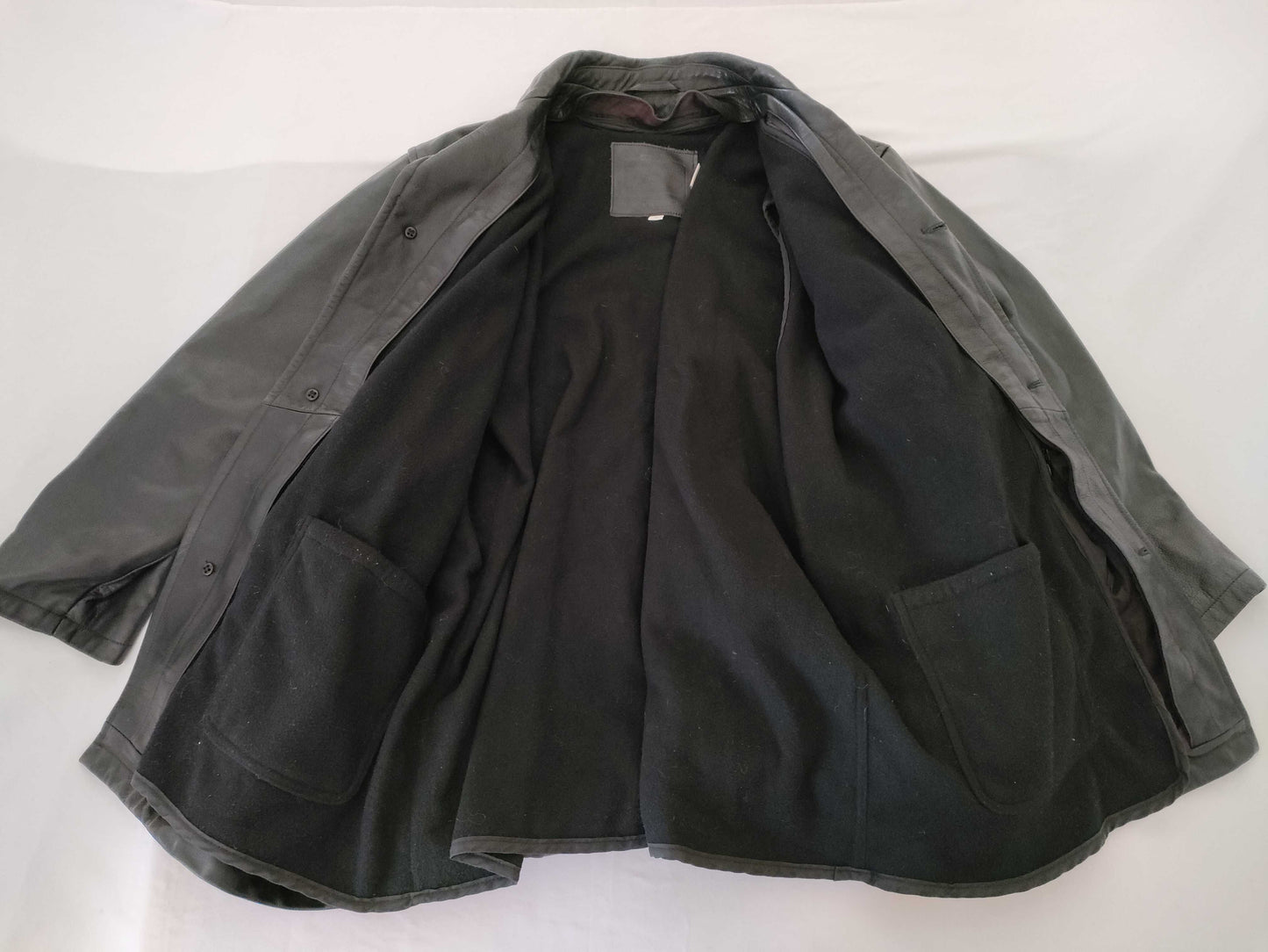 COACH Leather Jacket Black XL D6K 0975 Jacket