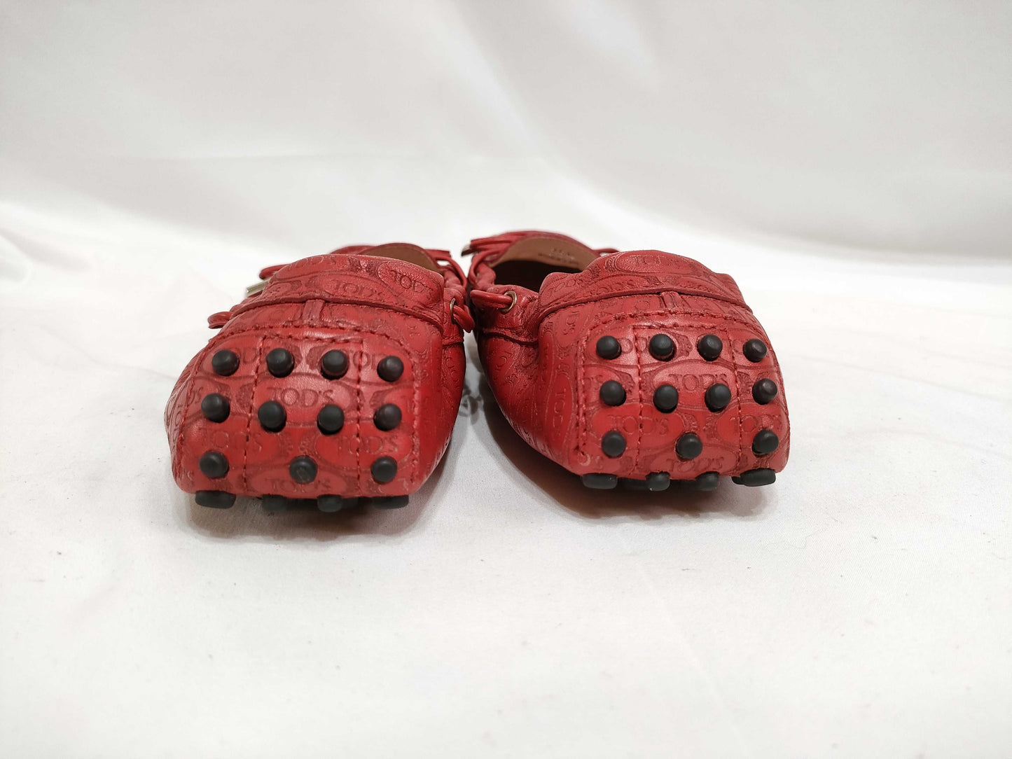 Tod's Driving Shoes Red 35 1/2 Loafers