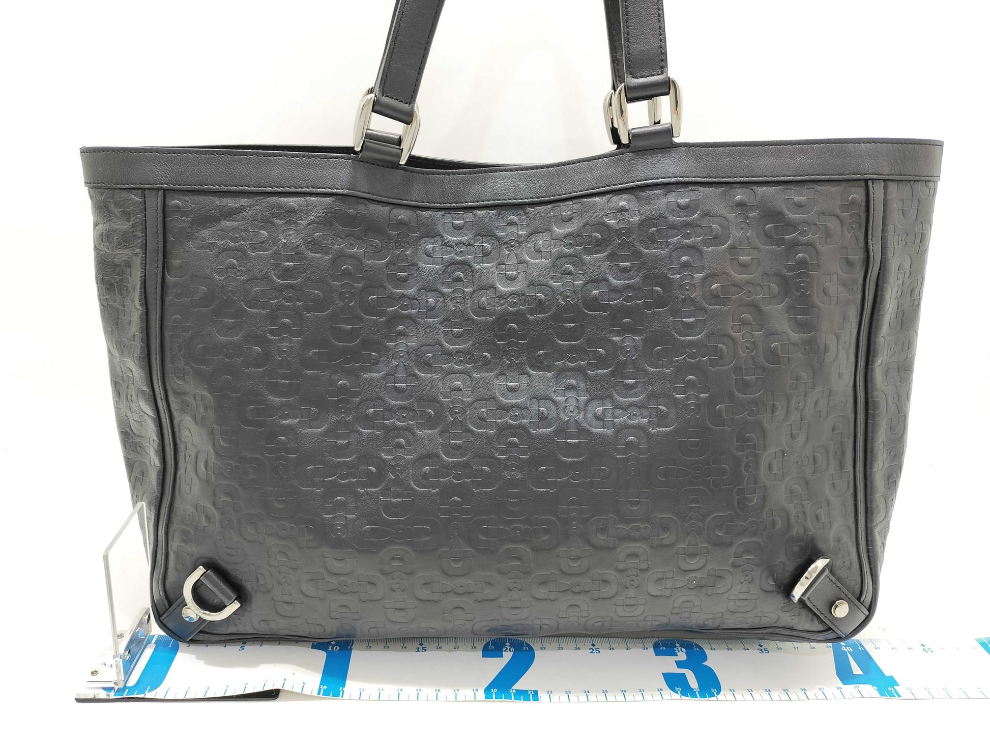 GUCCI Gucci 293580 Tote Bag Black PVC Tote Bag