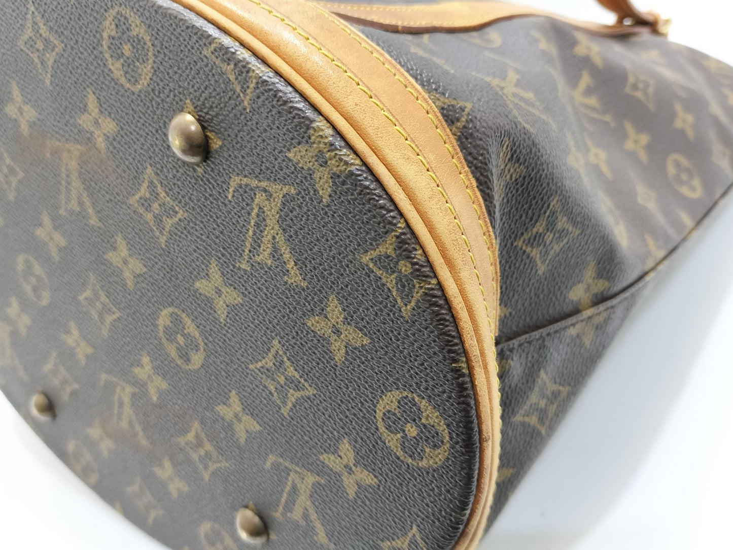 LOUIS VUITTON Monogram Vuitton M42236 Bucket GM Tote Bag Monogram Canvas Brown Tote Bag
