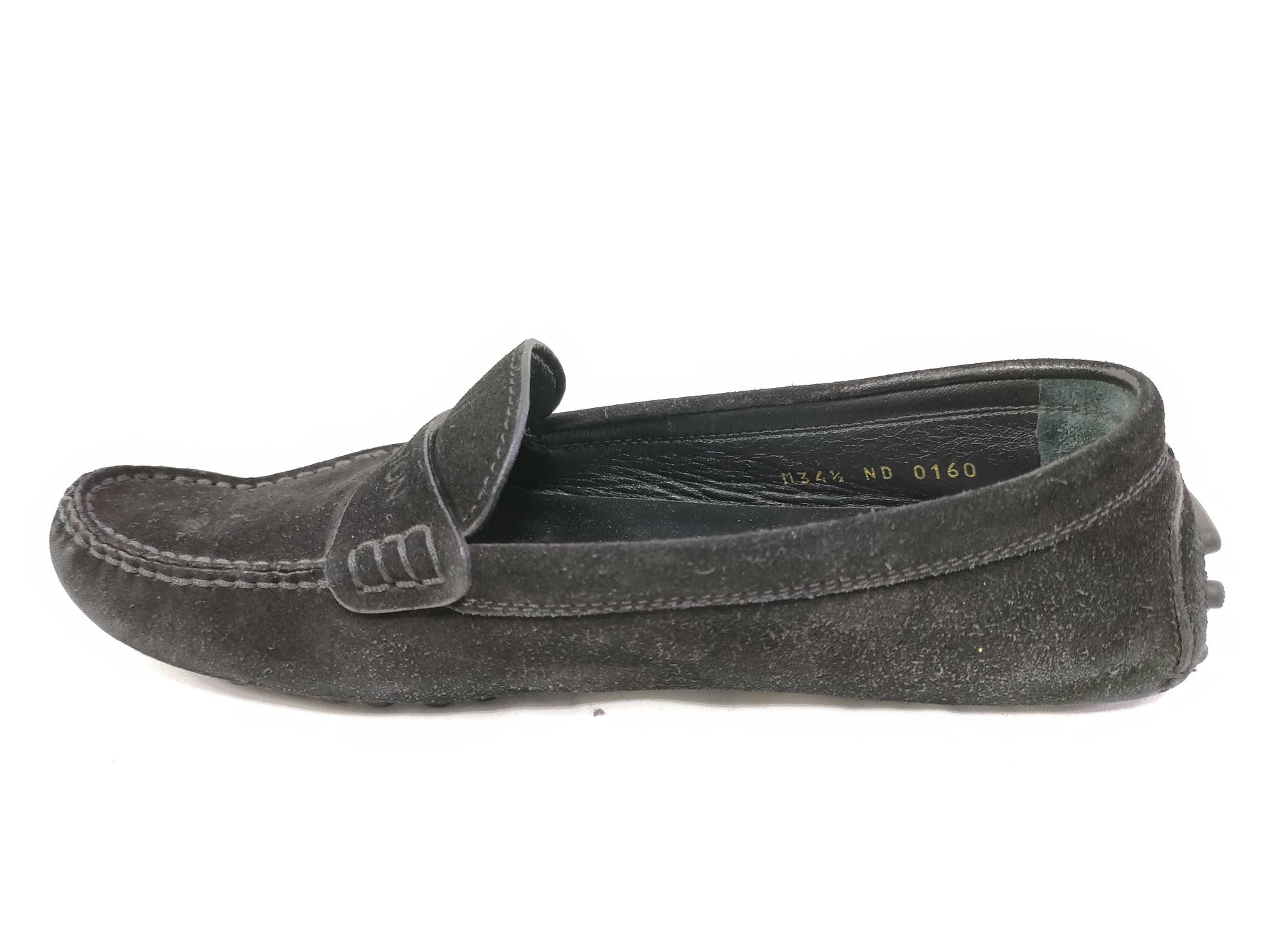 LOUIS VUITTON Louis Vuitton Driving Shoes Black Loafers