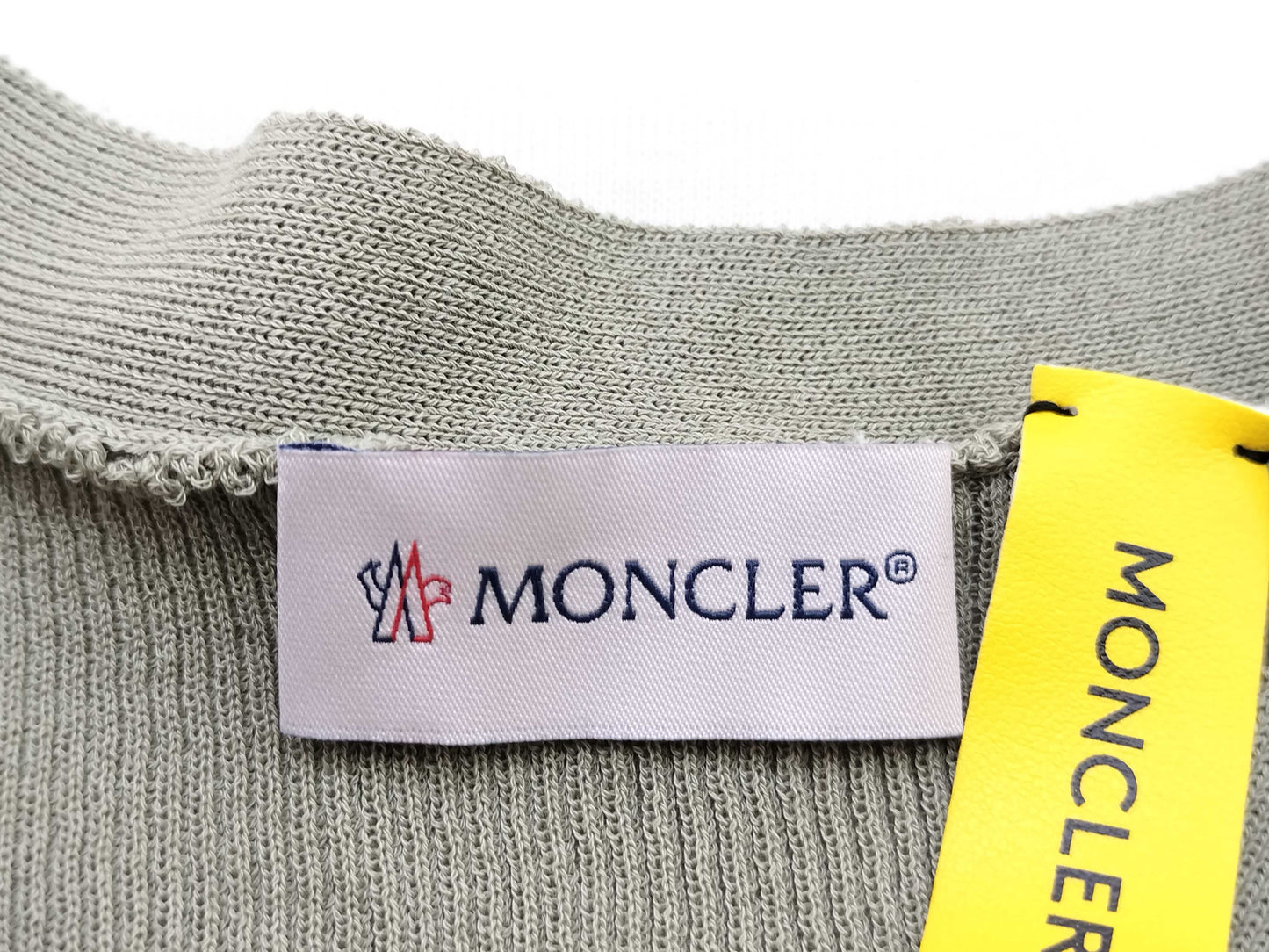 MONCLER MONCLER GENIUS 2 1952 Knitted Cardigan Lime Green Cardigan