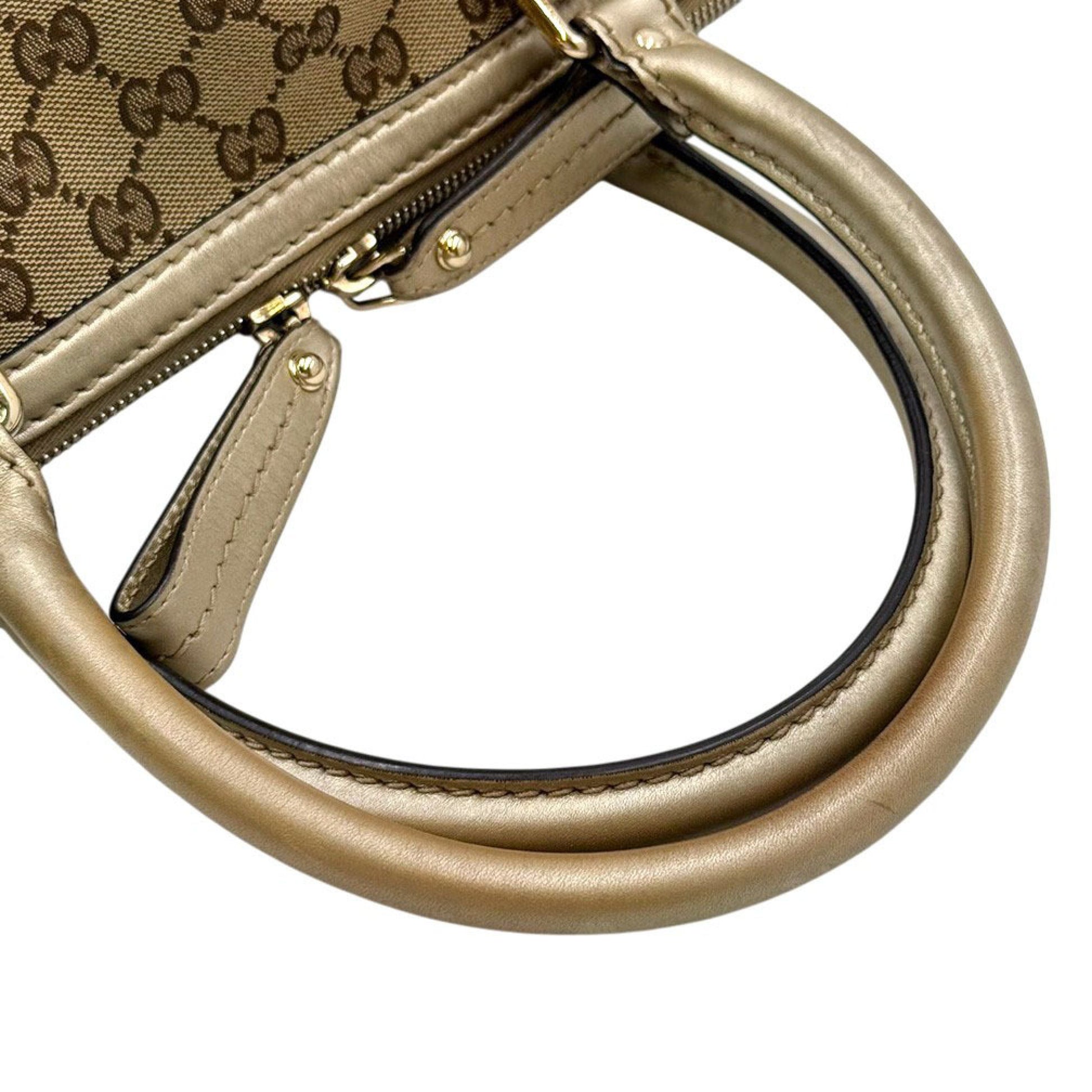 GUCCI Gucci Bag GUCCI 247902 GG Canvas Handbag Shoulder Bag 2WAY GG Gold Brown Beige Tote Bag