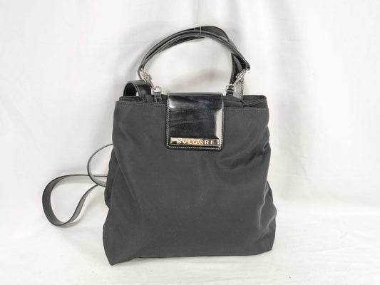 BVLGARI 2-way Backpack/Handbag Leather Backpack