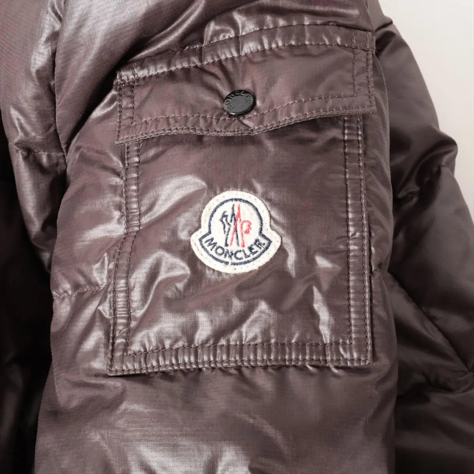 MONCLER Polyester Down Coat 0 Z7H01233 Belt Removable Jacket