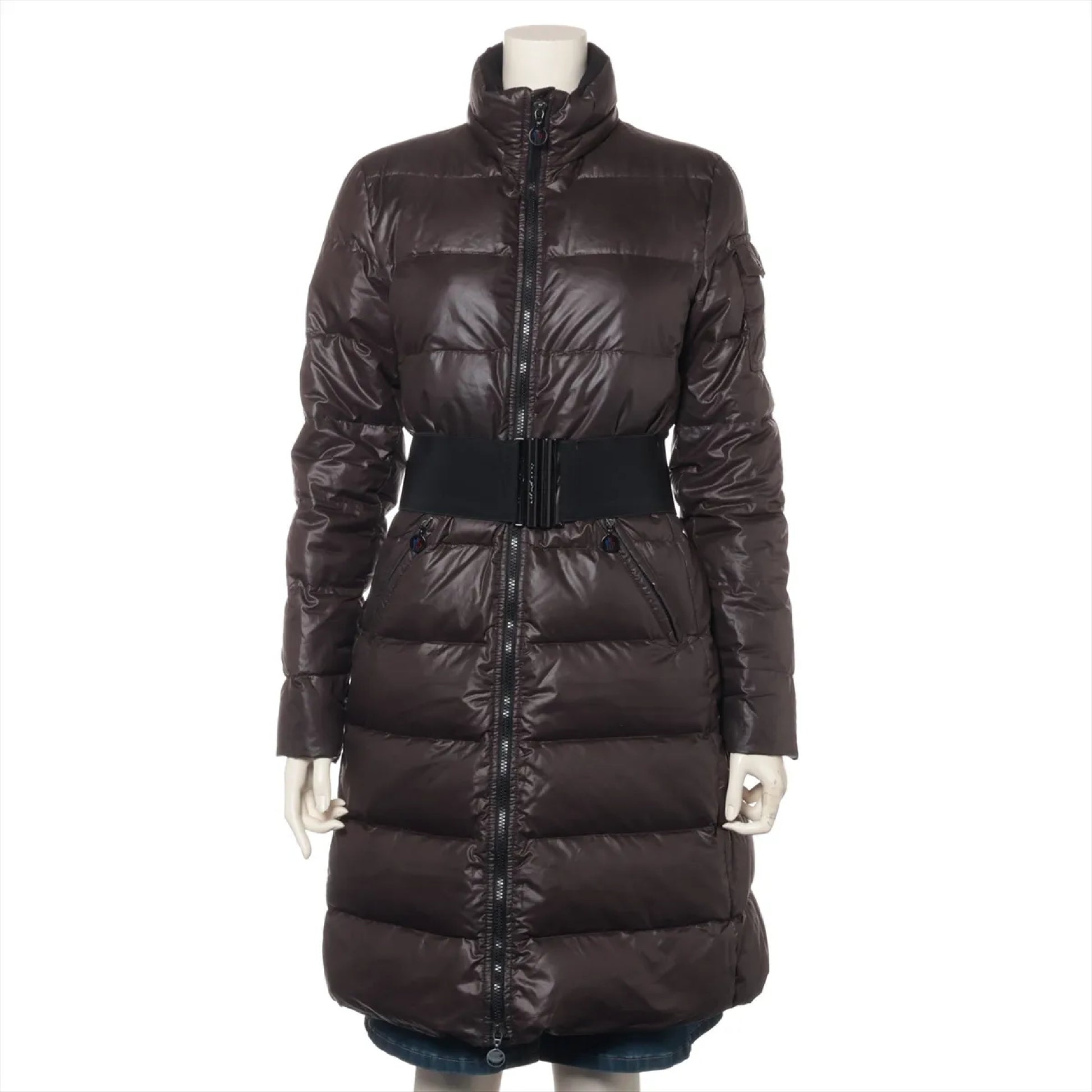 MONCLER Polyester Down Coat 0 Z7H01233 Belt Removable Jacket