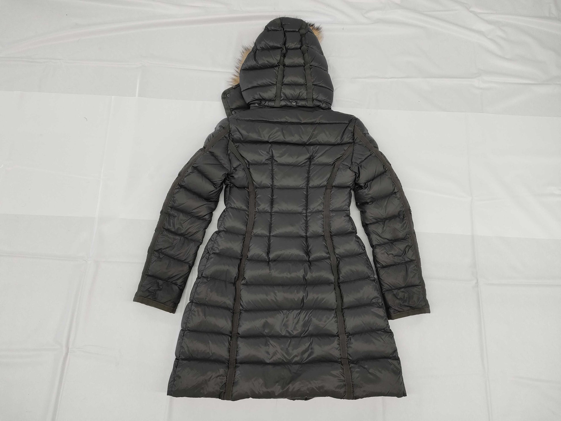 MONCLER Down Coat Grey Nylon #0 Jacket Coat