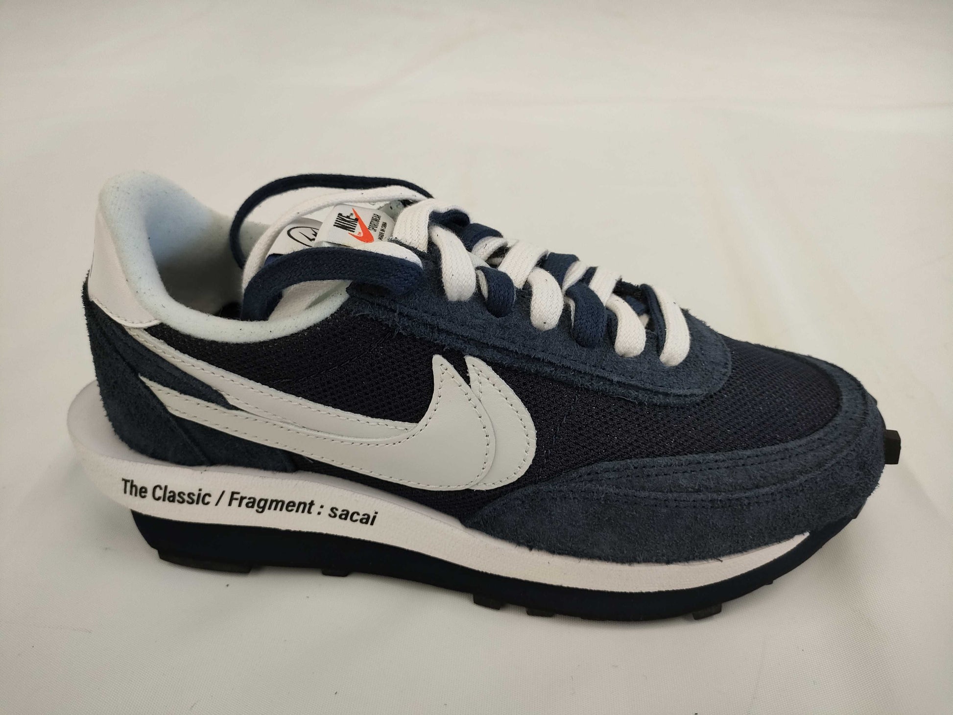NIKE DH2684-400 Fragment x sacai x Nike LD Waffle Blackended Blue Size 25.5 Sneakers