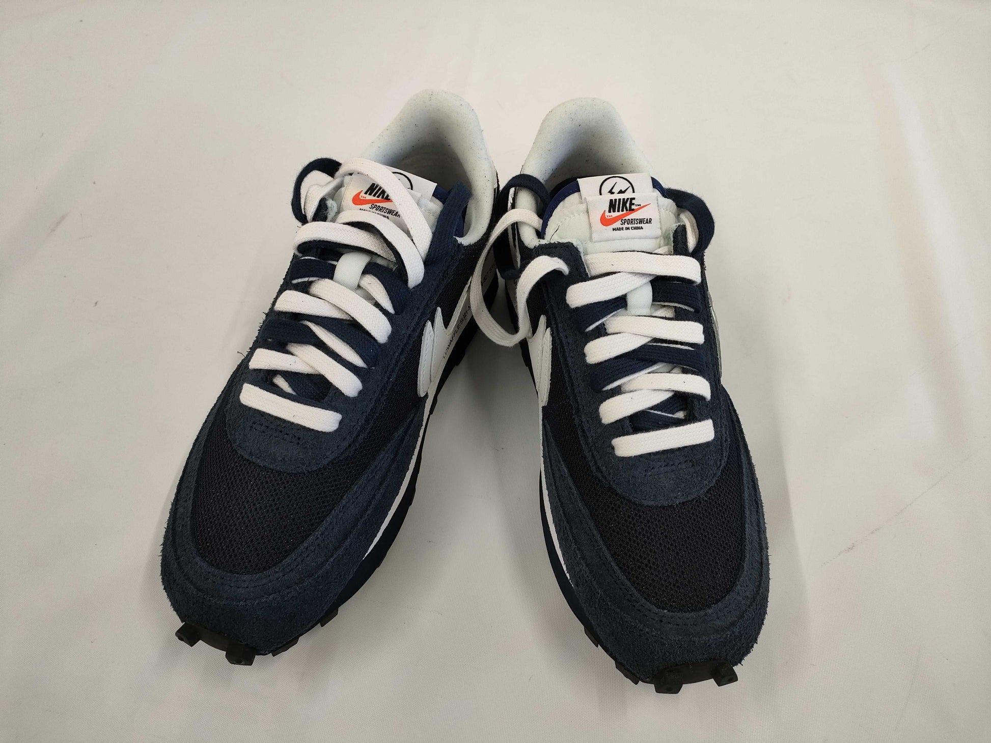 NIKE DH2684-400 Fragment x sacai x Nike LD Waffle Blackended Blue Size 25.5 Sneakers