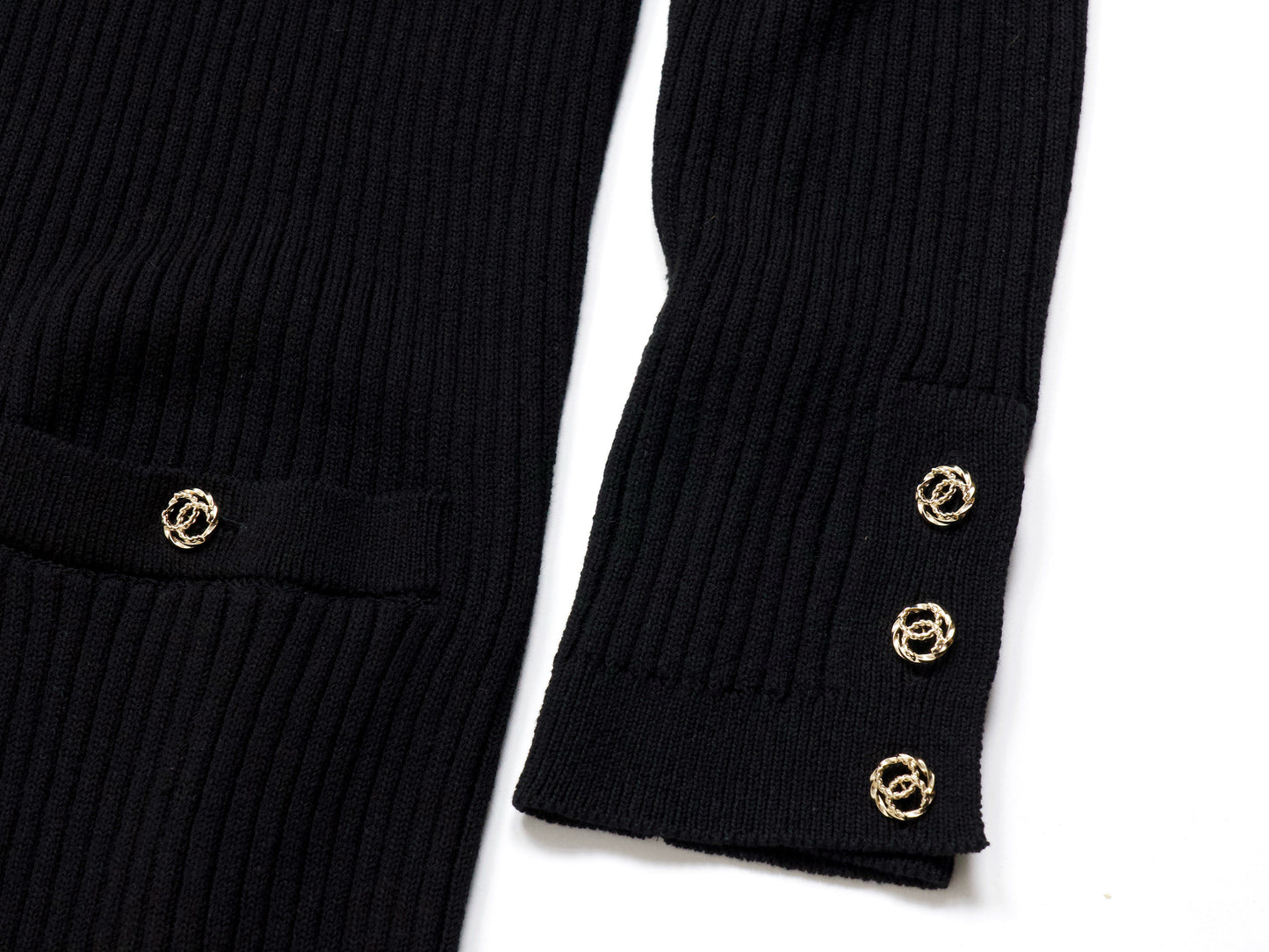 CHANEL Maxi Length Thick Knit Coat 48 Rare Size 21C Coat