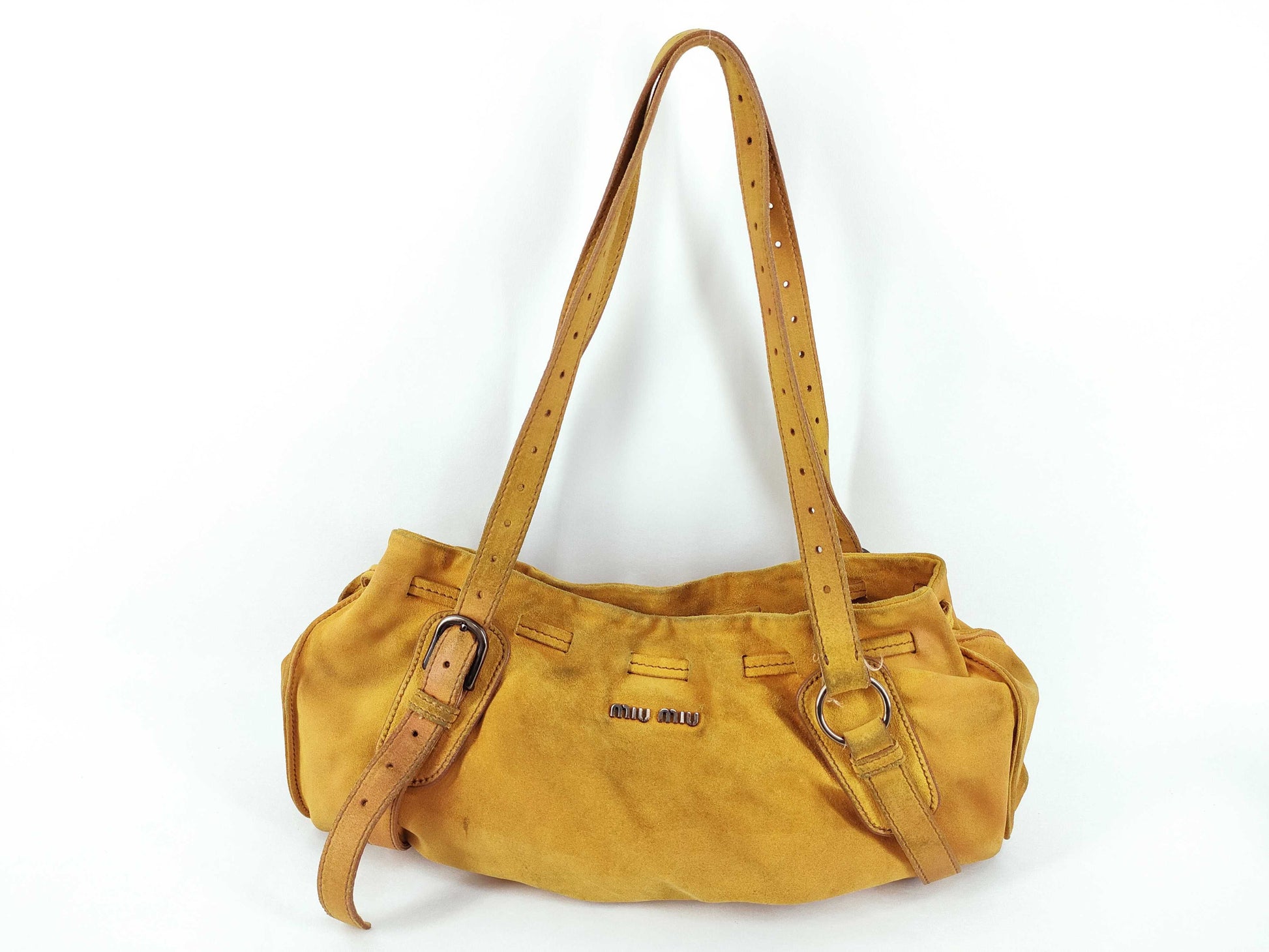 Miu Miu Miu shoulder bag suede vintage handbag