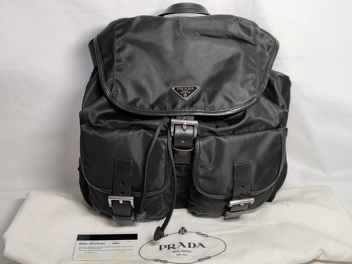 PRADA Nylon Prada Bag Rucksack