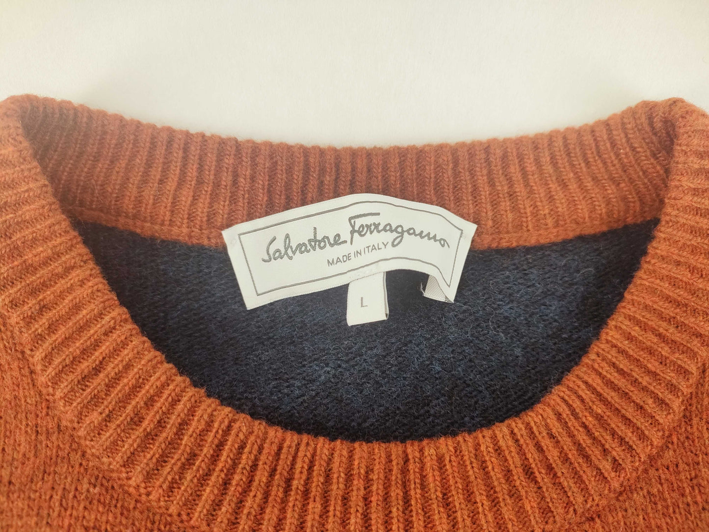 Salvatore Ferragamo FERRAGAMO Knit Sweater, Size L, Tops