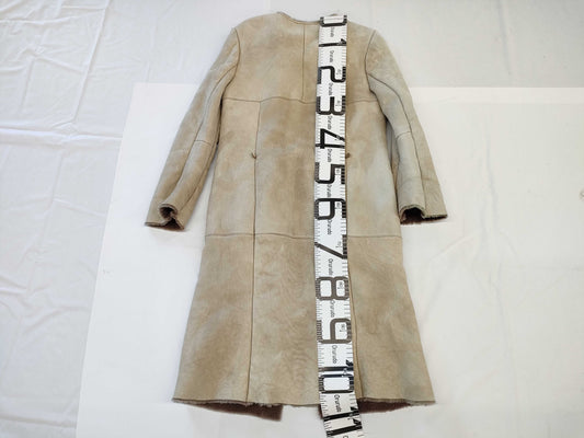 MaxMara Max Mara Mouton Coat Leather Size 42 Coat