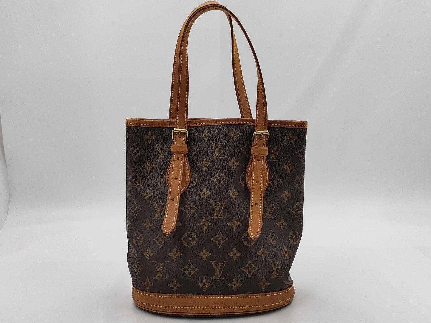 LOUIS VUITTON Monogram Bucket PM Tote Bag