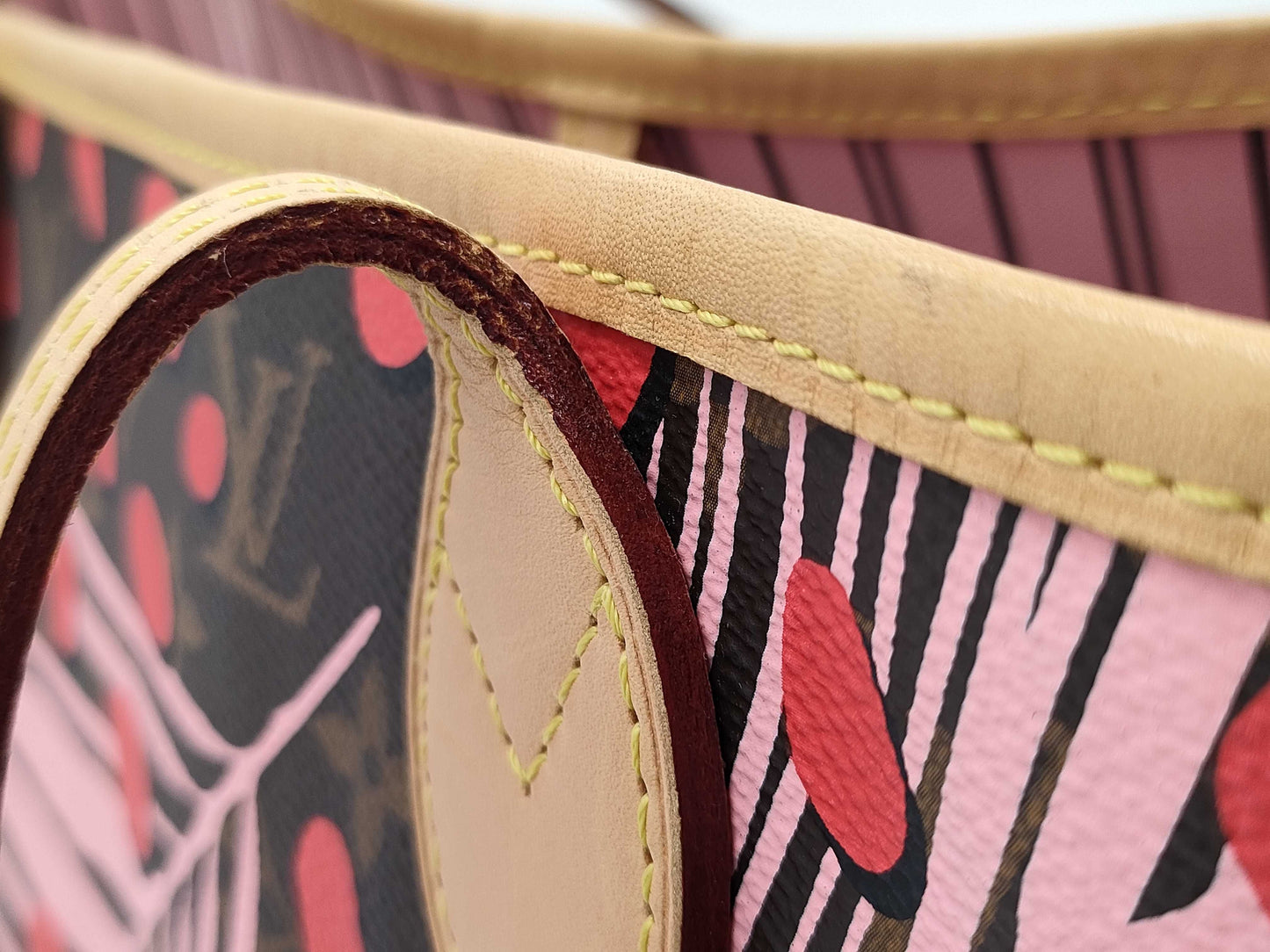 LOUIS VUITTON Monogram Neverful Junkle Dot Tote Bag