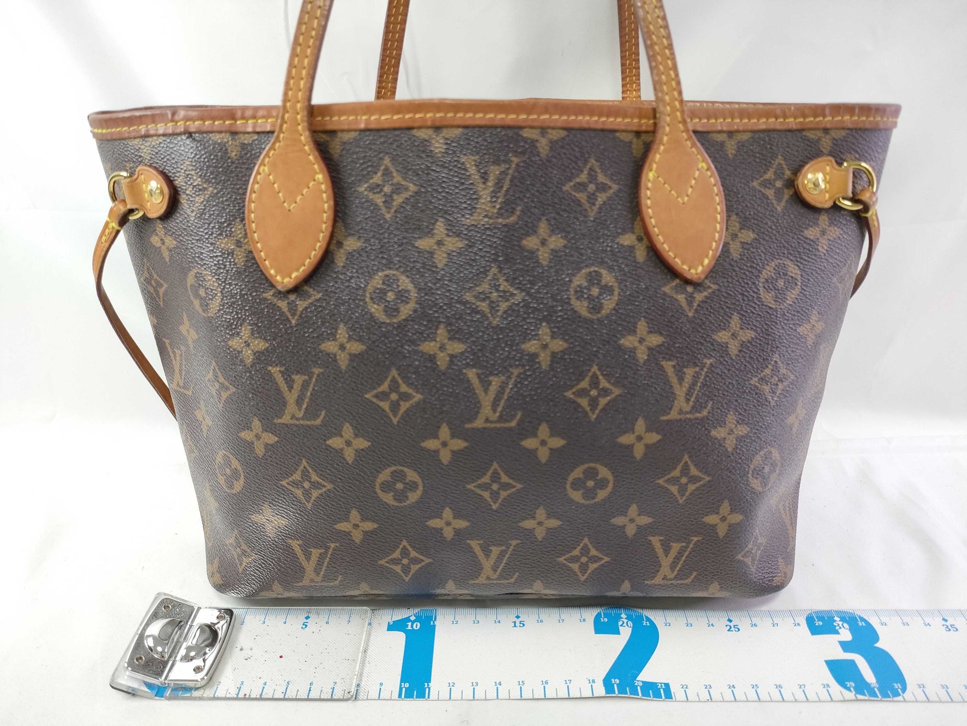 LOUIS VUITTON Monogram Neverfull PM Pivoine Tote Bag M41245/AR3109