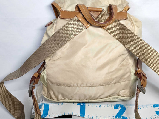 PRADA Nylon PRADA Backpack Beige Nylon Backpack