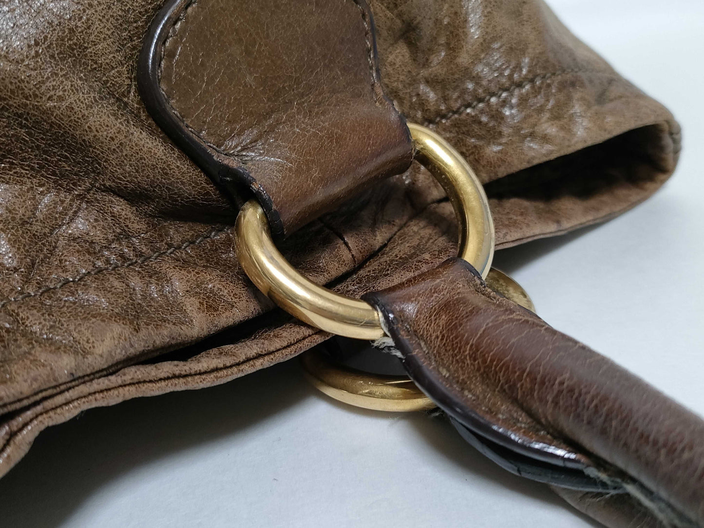 Miu Miu 7036 Miu Miu Tote Bag with Metal Fittings and Leather Tote Bag