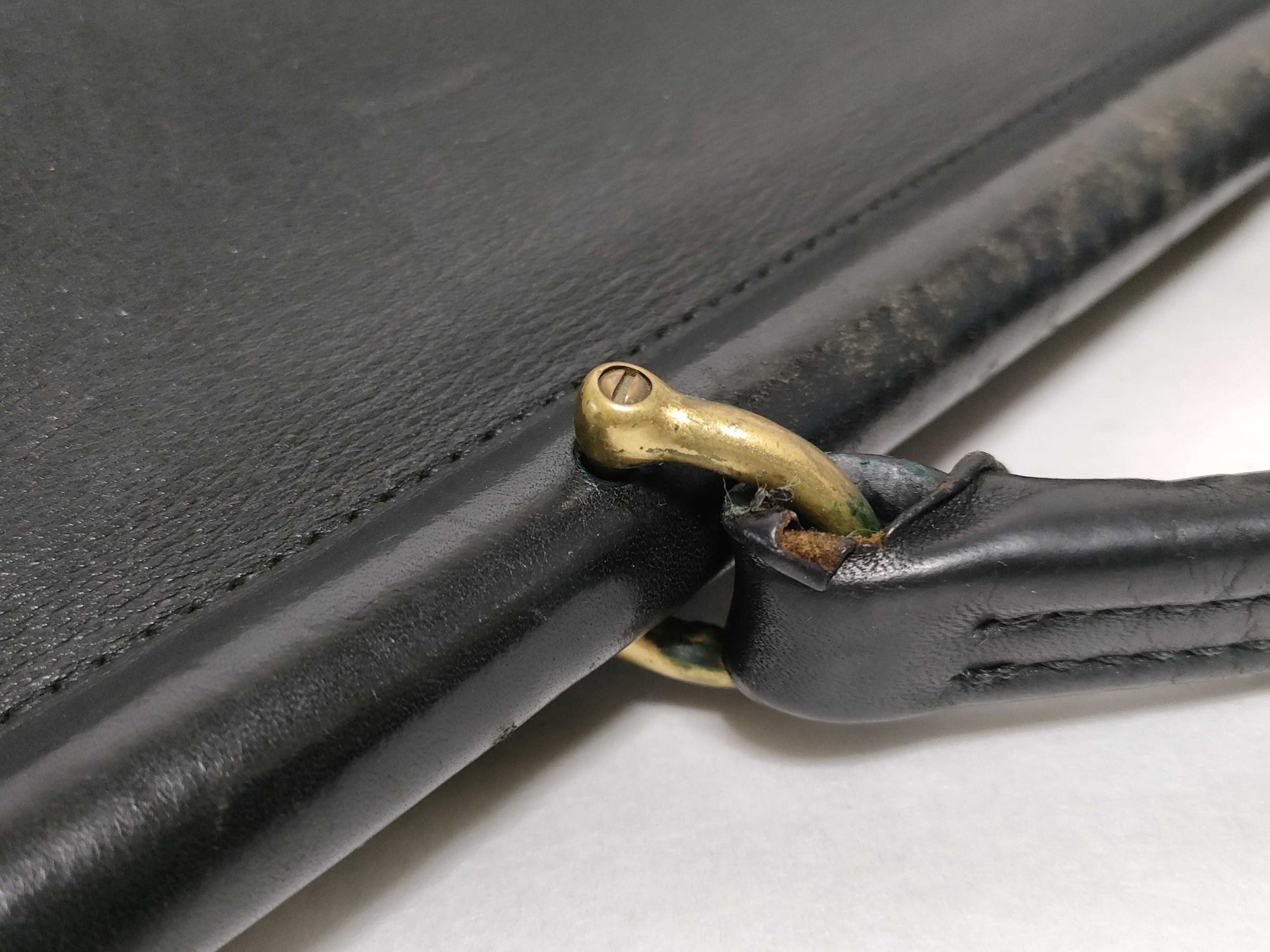 COACH 6972 Coach Business Bag Club Tan Leather Business Bag