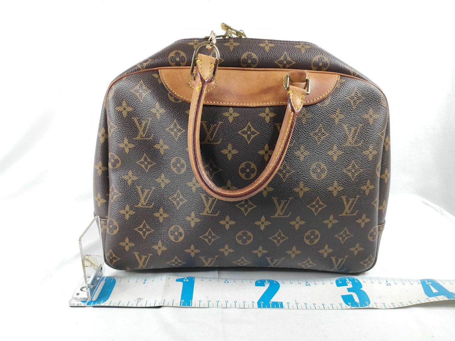 LOUIS VUITTON Monogram Deauville 2-way bag, handbag/shoulder bag, Monogram leather, brown, M47270 handbag