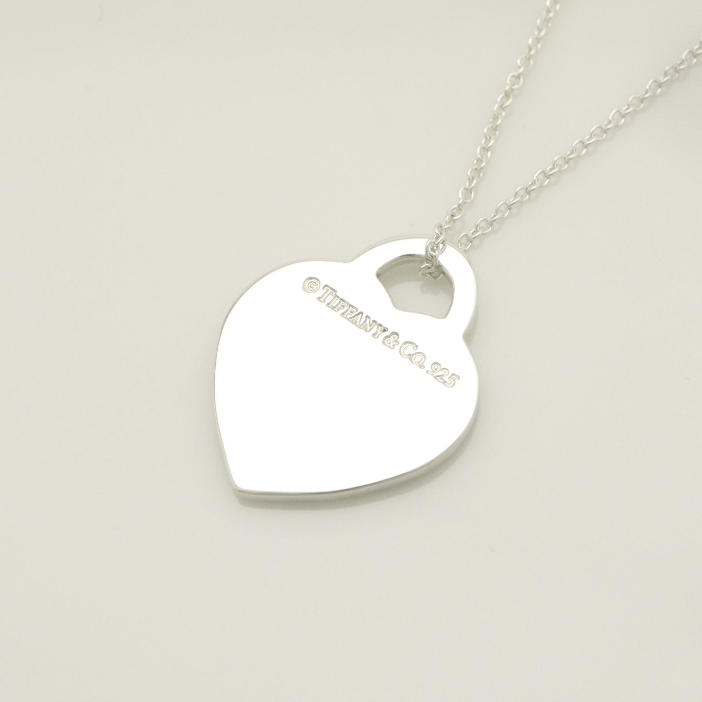 Tiffany&Co. Tiffany&Co. Tiffany&Co. Tiffany&Co. Return to Tiffany Heart Tag Enamel Necklace Silver925 SV925 Weight 3.26g Necklace