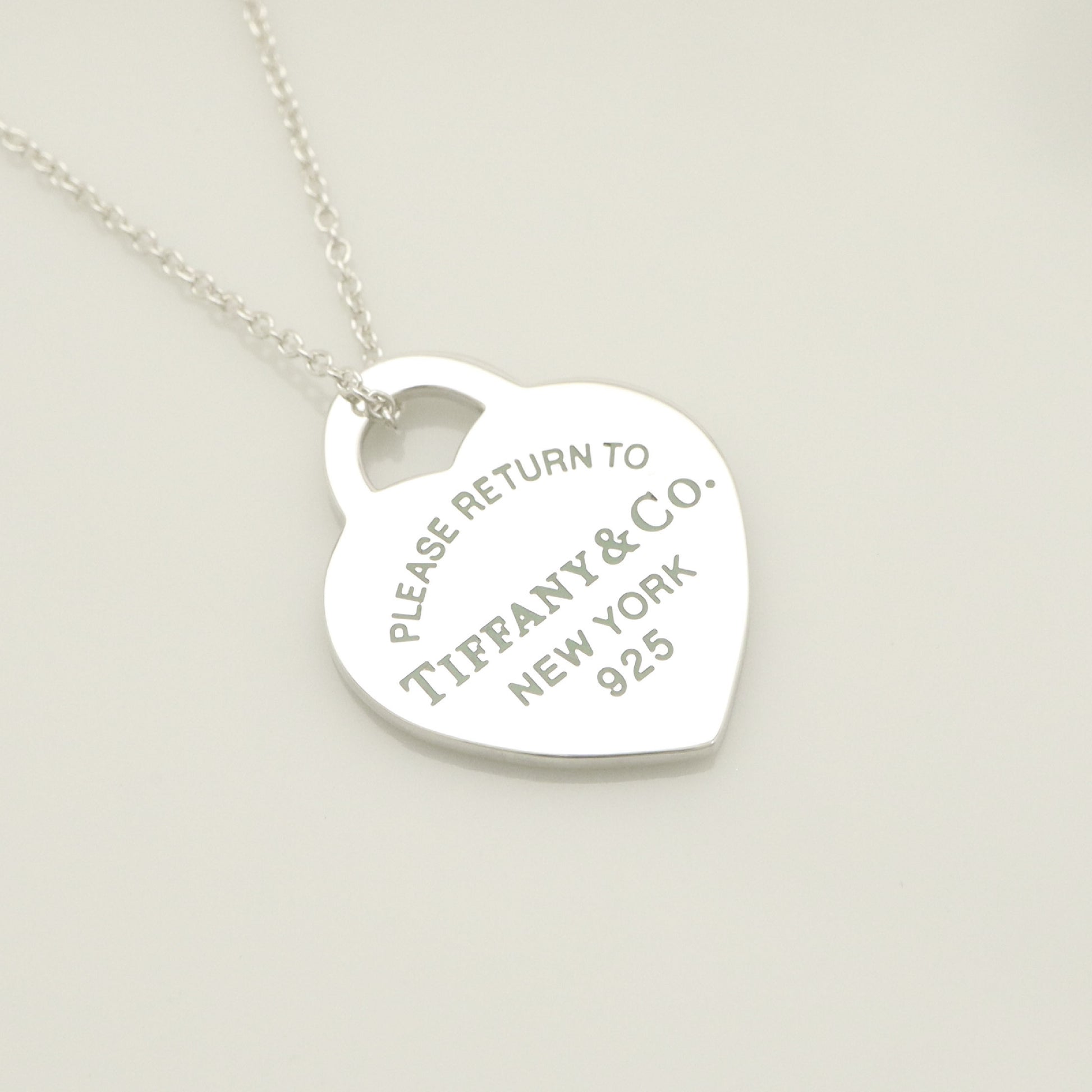 Tiffany&Co. Tiffany&Co. Tiffany&Co. Tiffany&Co. Return to Tiffany Heart Tag Enamel Necklace Silver925 SV925 Weight 3.26g Necklace