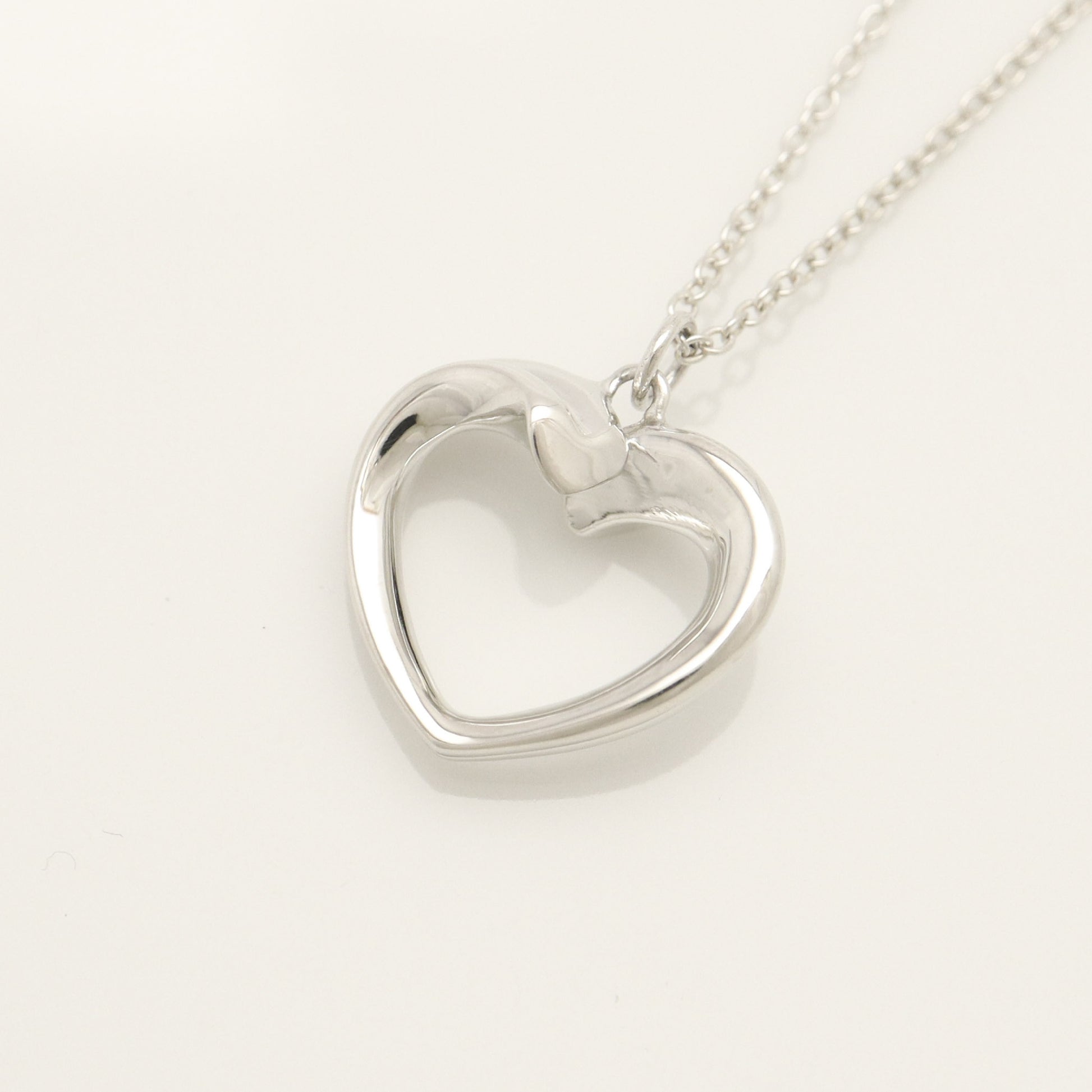 Tiffany&Co. Tiffany&Co. Tiffany&Co. Tiffany&Co. Tenderness Heart Necklace Pendant Silver925 SV925 Weight 3.88g Necklace