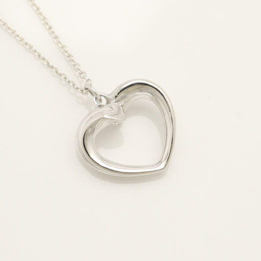 Tiffany&Co. Tiffany&Co. Tiffany&Co. Tiffany&Co. Tenderness Heart Necklace Pendant Silver925 SV925 Weight 3.88g Necklace