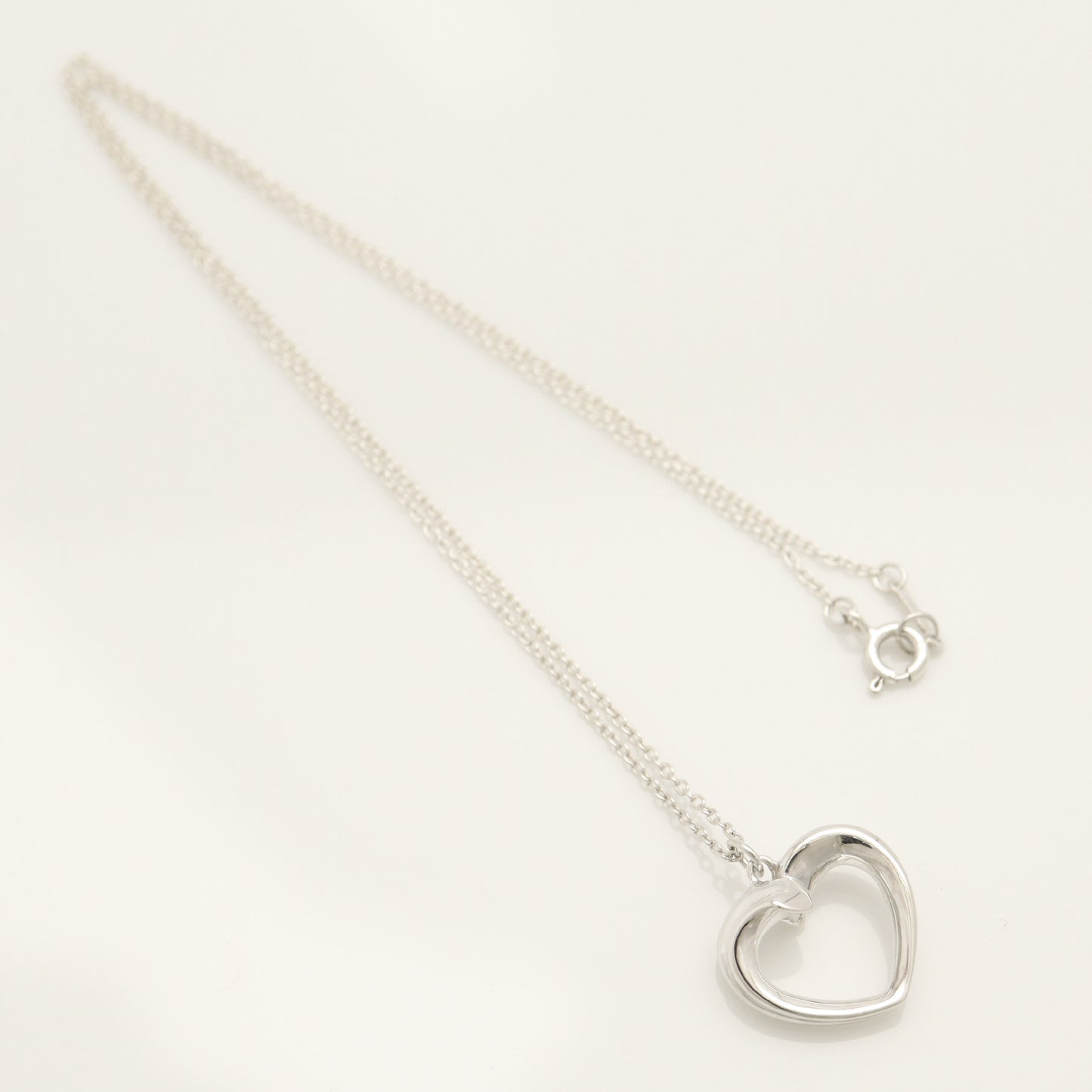 Tiffany&Co. Tiffany&Co. Tiffany&Co. Tiffany&Co. Tenderness Heart Necklace Pendant Silver925 SV925 Weight 3.88g Necklace