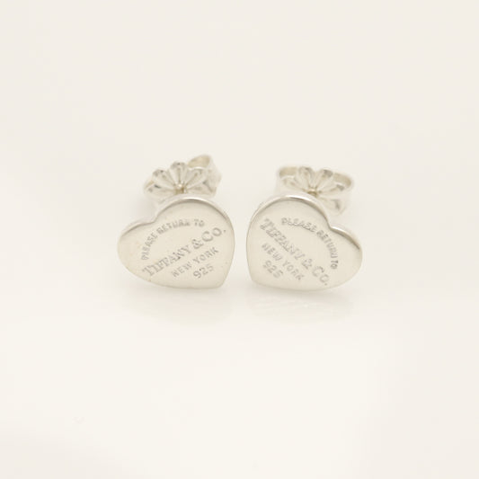 Tiffany&Co. Tiffany&Co. Tiffany&Co. Tiffany&Co. Return to Tiffany Heart Tag Earrings Silver925 SV925 Weight 2.40g Earrings