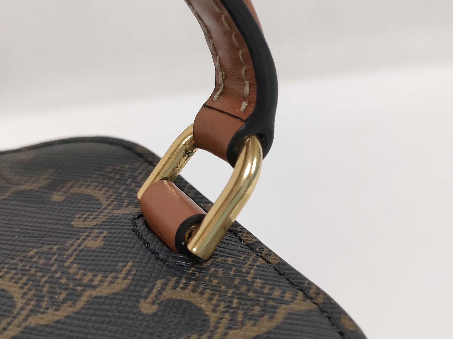 CELINE Triomphe Mini Vanity Shoulder Bag with Strap