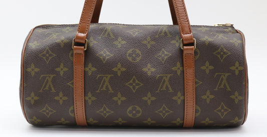 LOUIS VUITTON Monogram Papillon Handbag with Pouch